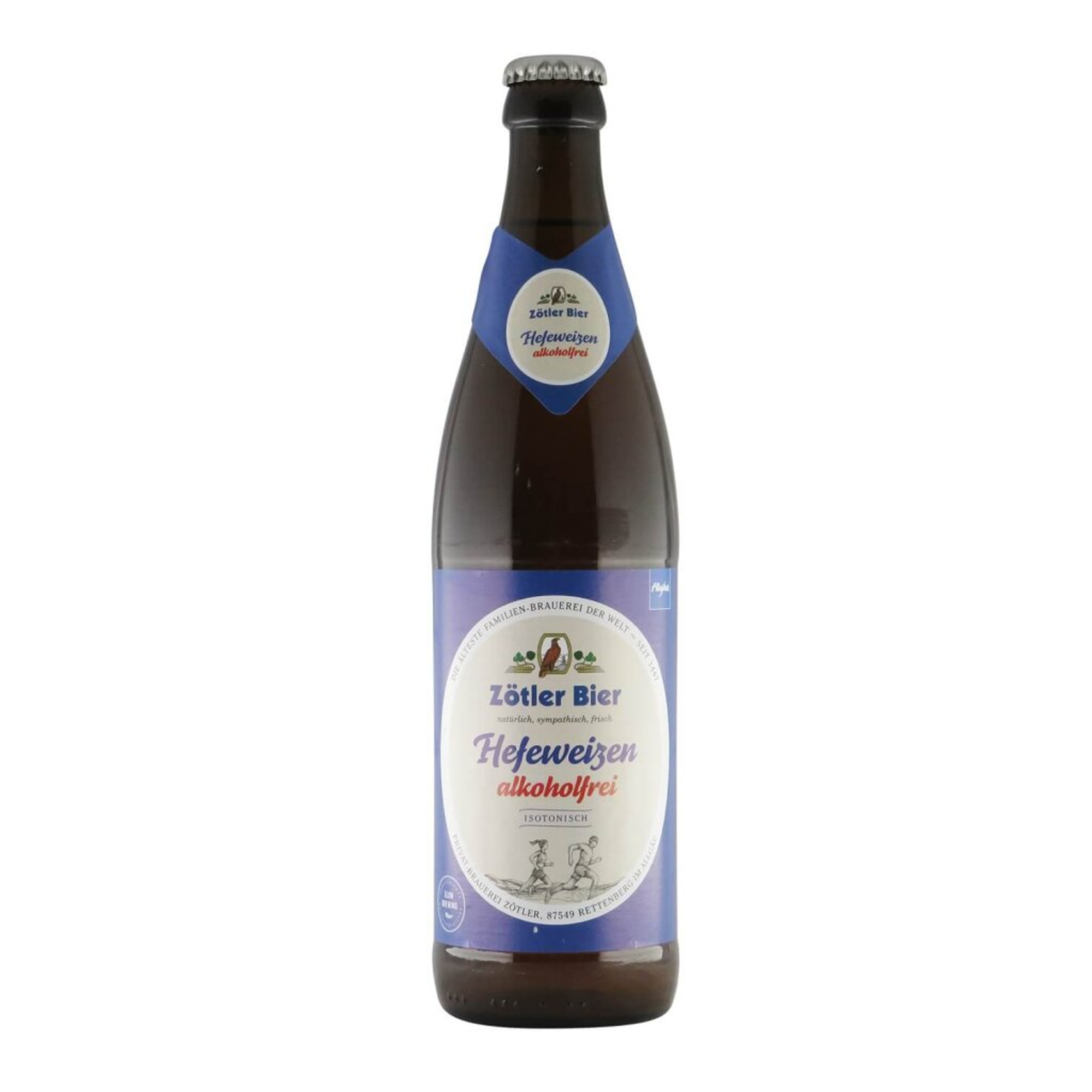 Zötler Hefeweizen Alkoholfrei 0,5l 0.2% 0.5L, Beer