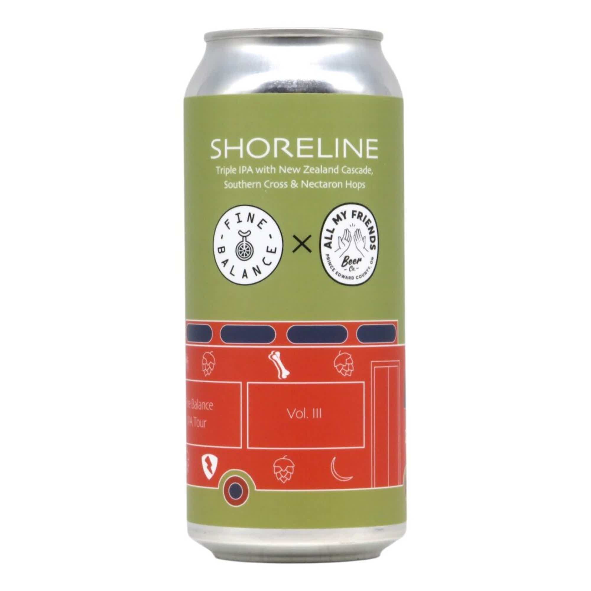 Fine Balance/All My Friends Shorline Triple NEIPA 0,473l 10.0% 0.473L, Beer