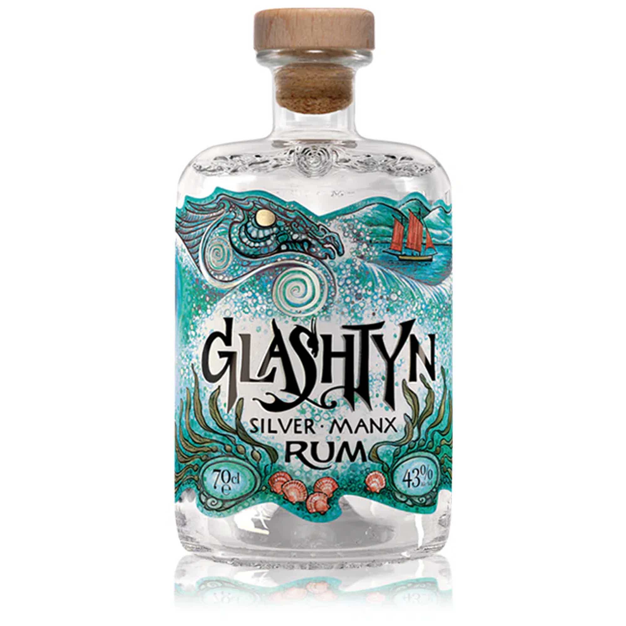 Glashtyn Silver Manx Rum 43.0% 0.7L, Spirits