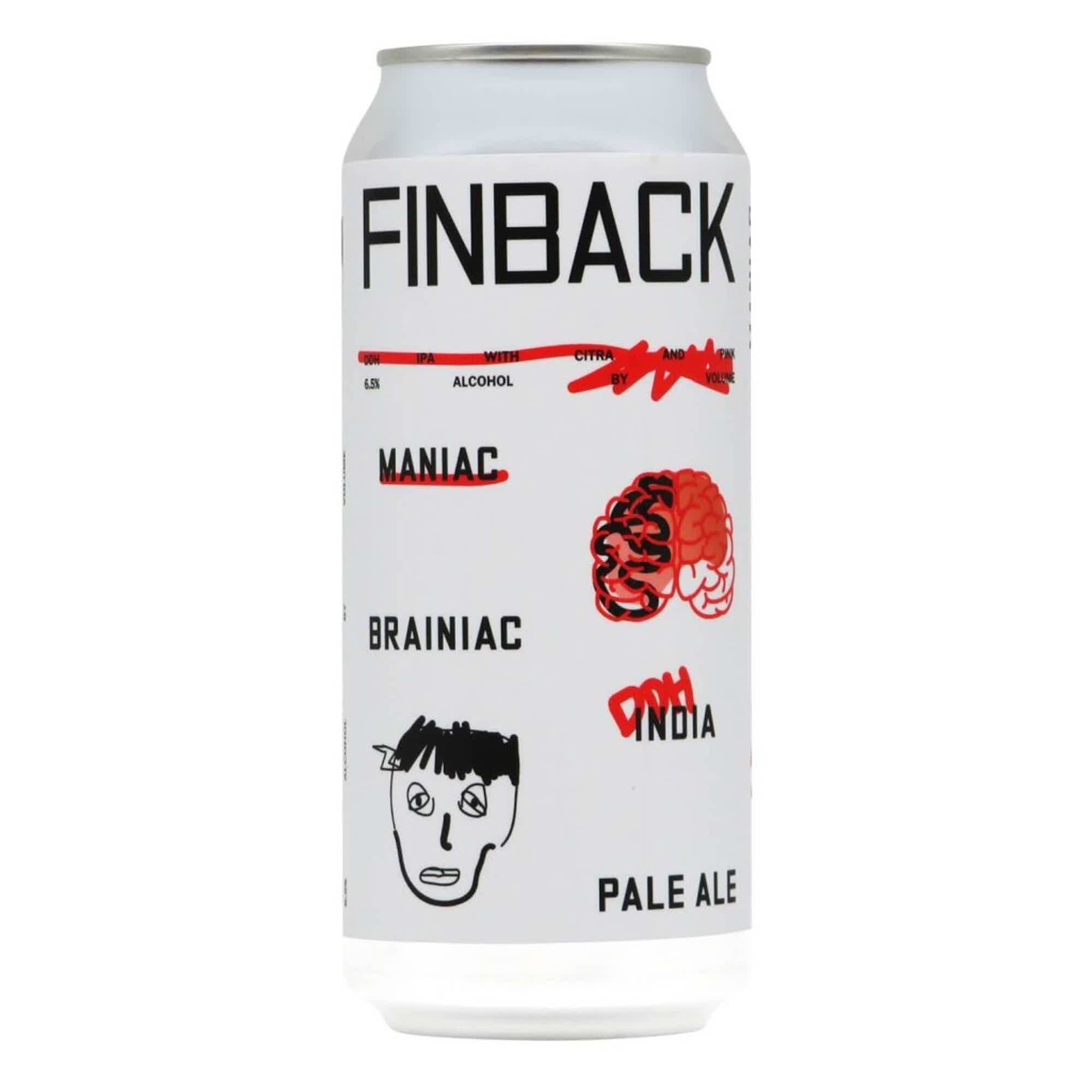Finback/Cerebral Maniac Brainiac New England IPA 0,473l 6.5% 0.473L, Beer
