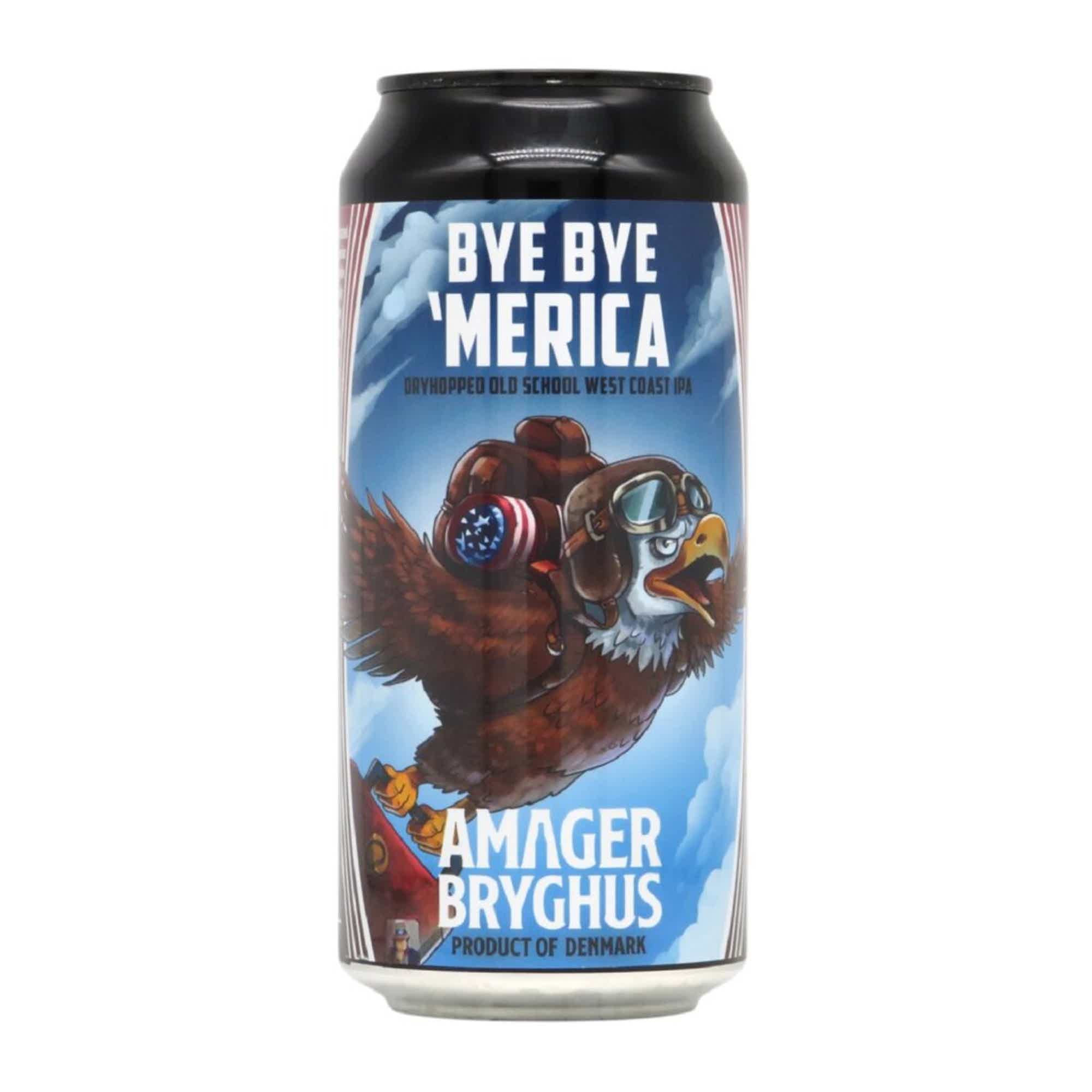 Amager Bye Bye ‘Merica Dryhopped Old School West Coast IPA 0,44l 7.0% 0.44L, Beer