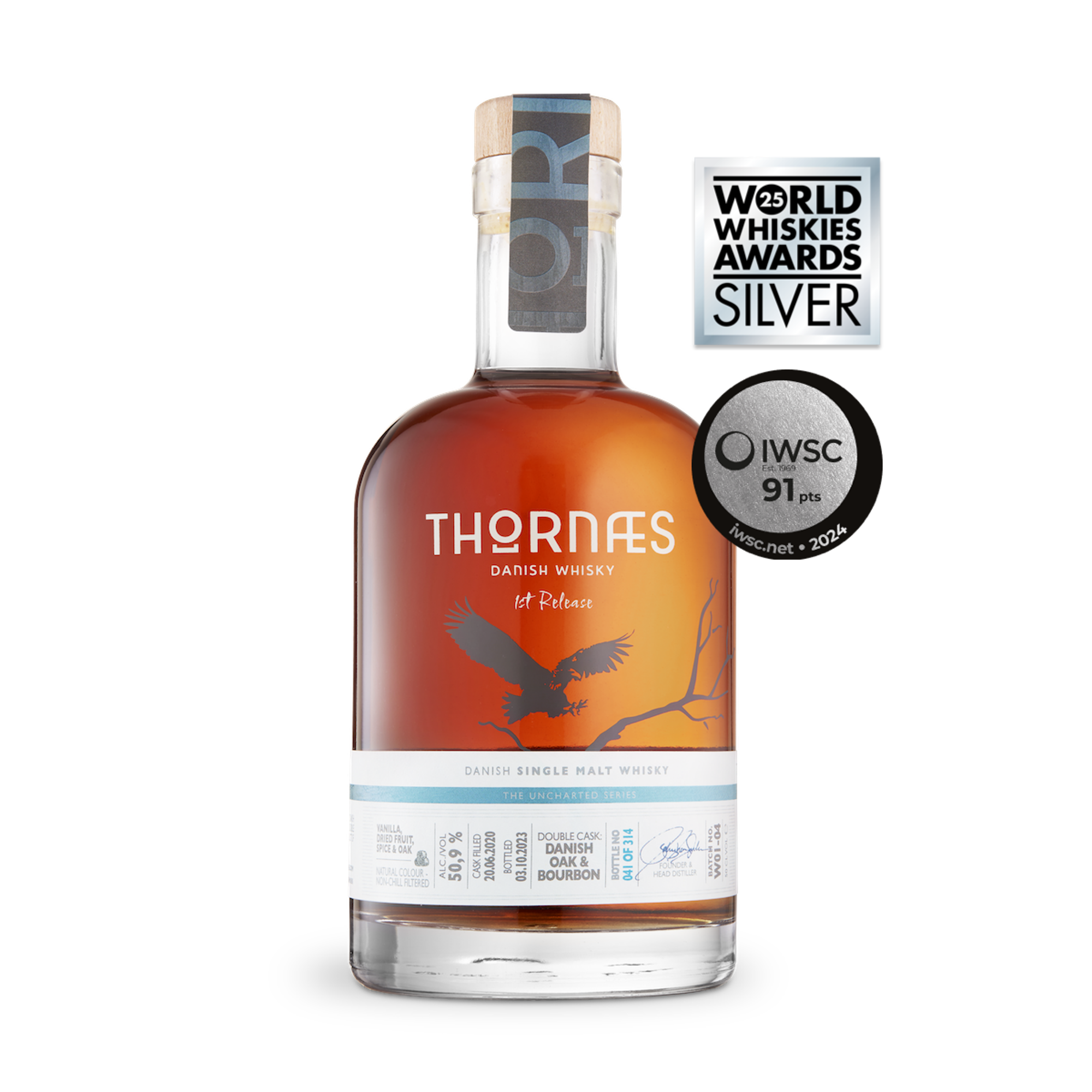 Thornæs Danish Whisky: Single Malt - 1st Release 50.9% 0.5L, Spirits