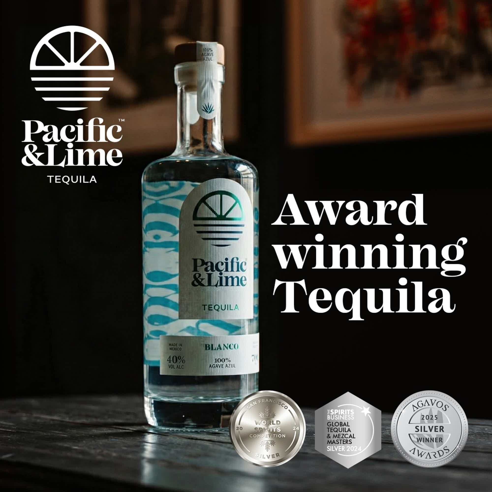 Pacific & Lime Tequila | Blanco · 100% Agave | 70cl 40% vol 40.0% 0.7L, Spirits