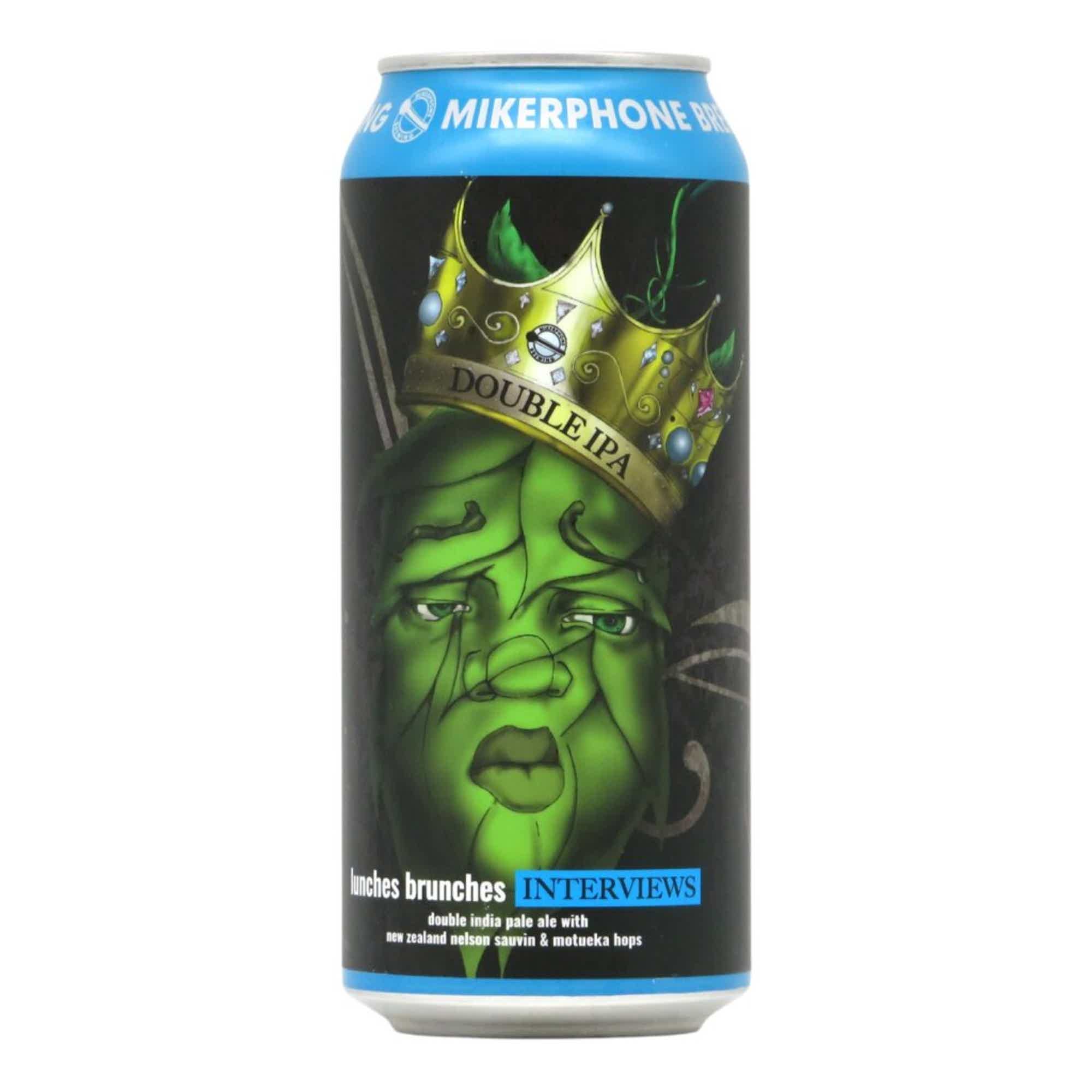 Mikerphone Lunches, Brunches, Interviews Double New England IPA 0,473l 7.75% 0.473L, Beer