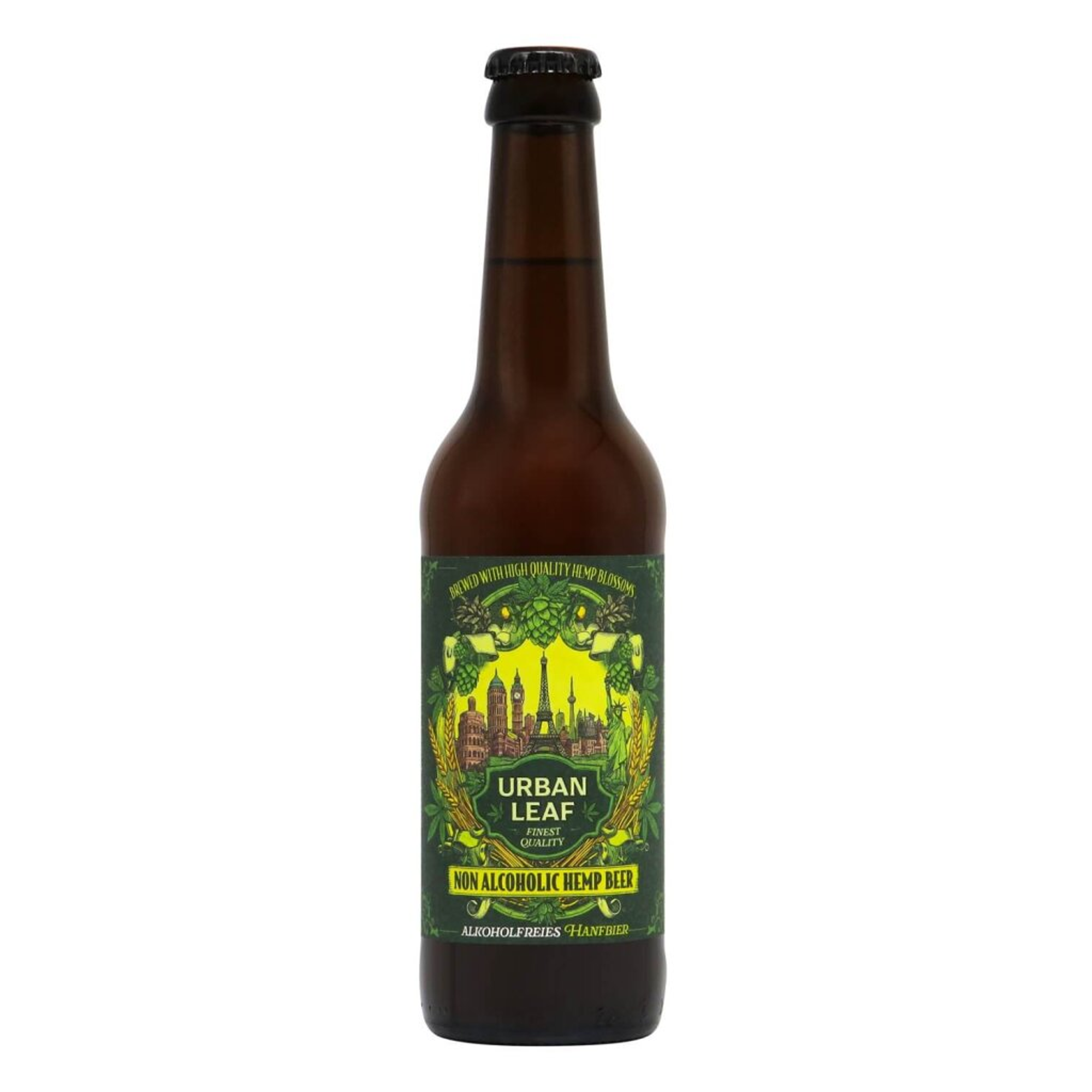 Sander Urban Leaf Hanfbier Alkoholfrei 0,33l 0.5% 0.33L, Beer