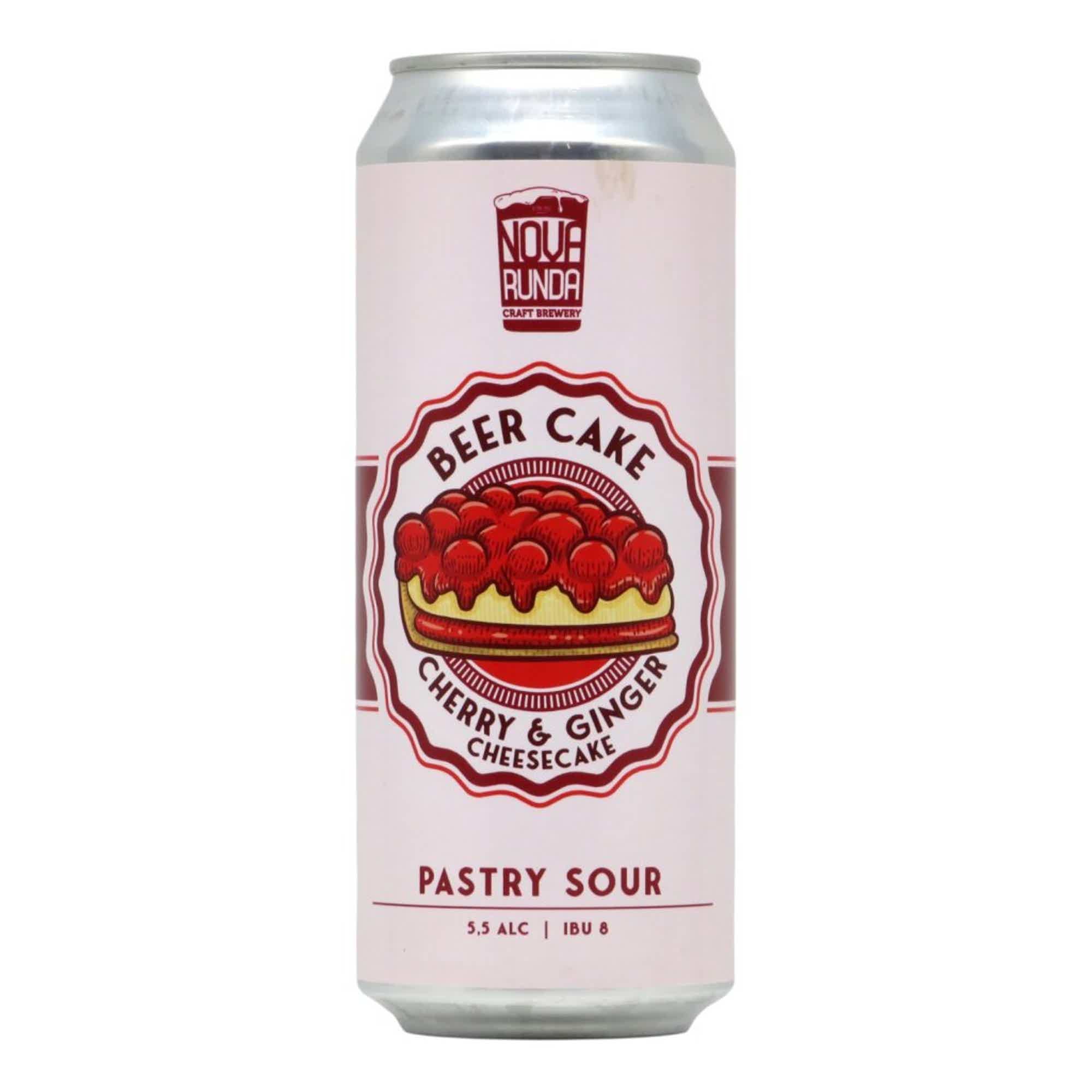 Nova Runda Beer Cake - Cherry & Ginger Cheescake Pastry Sour 0,5l 5.5% 0.5L, Beer