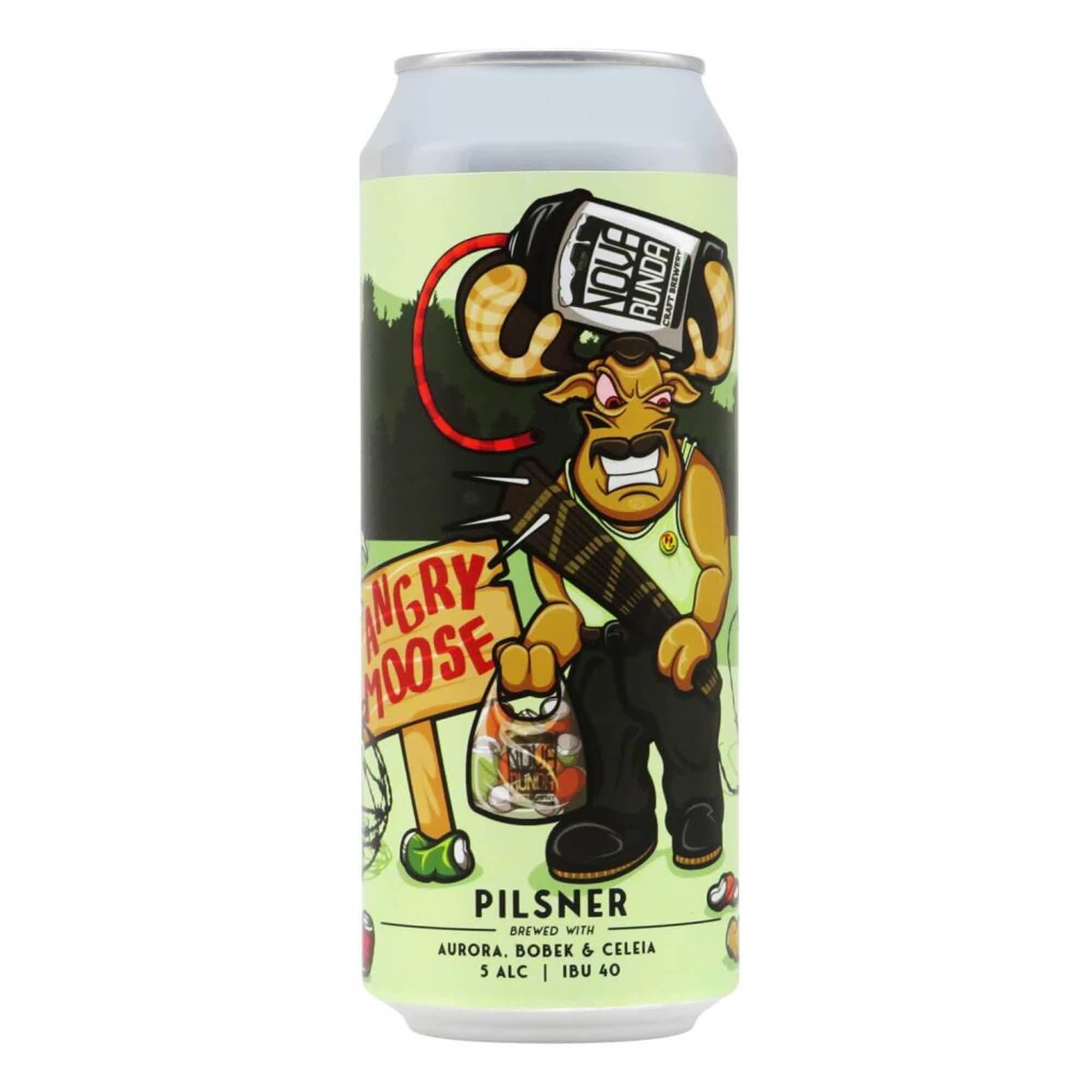 Nova Runda Angry Moose German Style Pilsner 0,5l 5.0% 0.5L, Beer