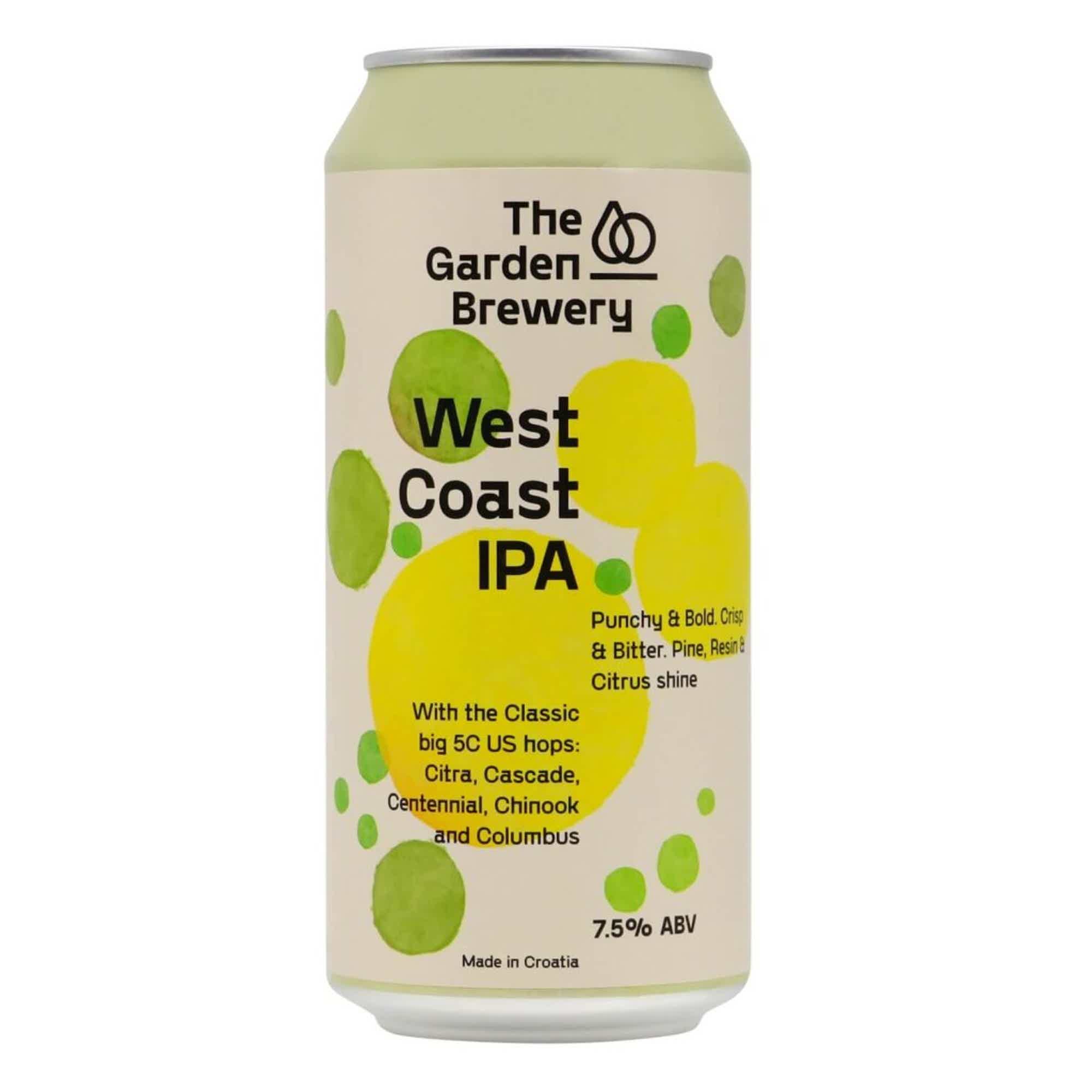 The Garden Brewery West Coast IPA 0,44l 7.5% 0.44L, Beer