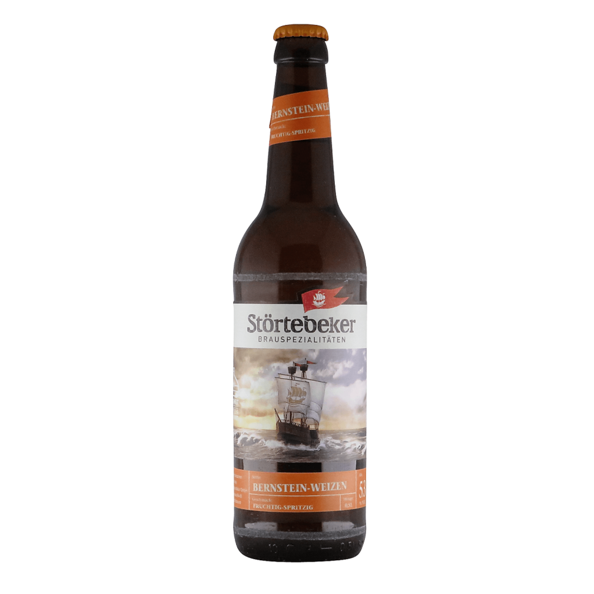 Störtebeker Bernstein Weizen 0,5l 5.3% 0.5L, Beer