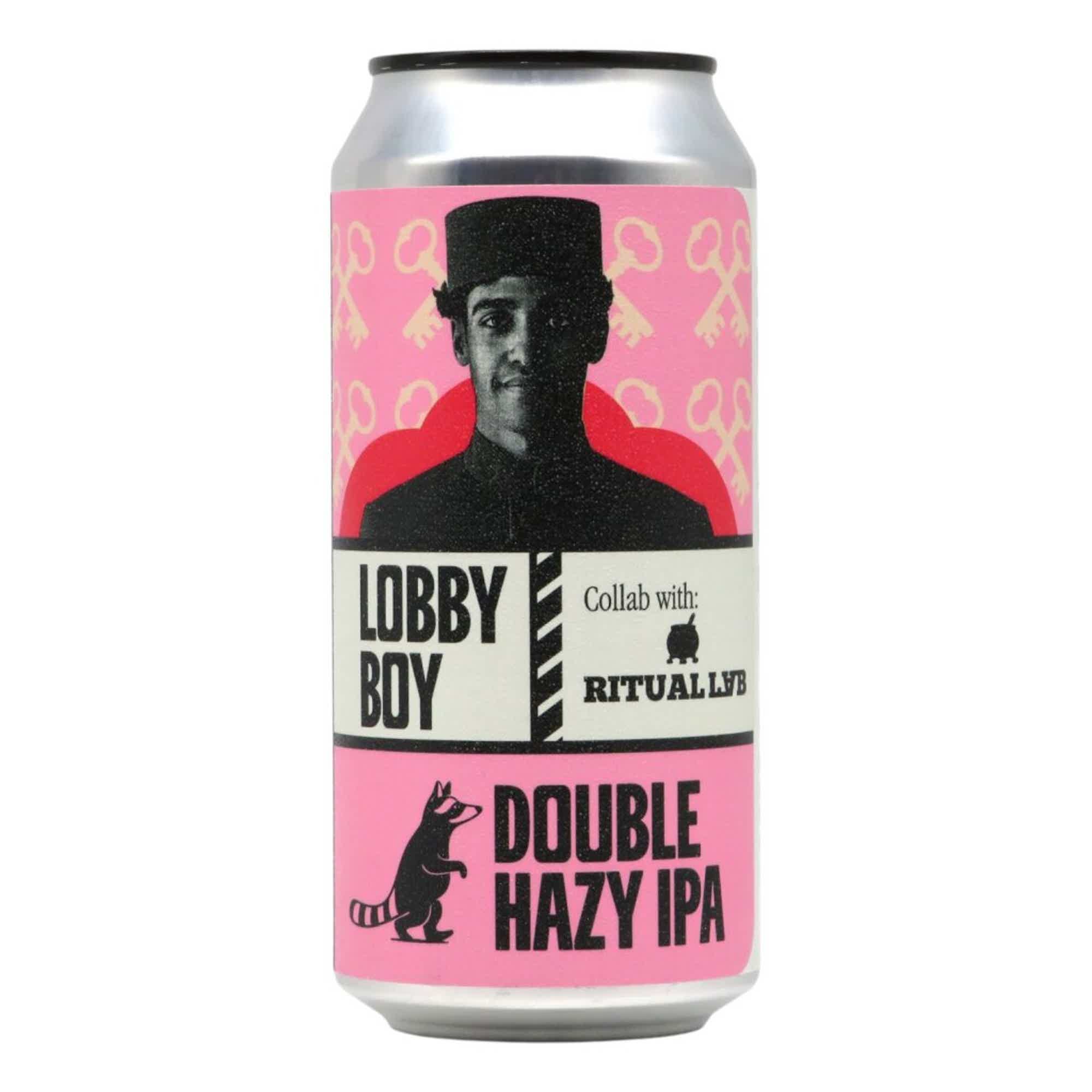 Wild Raccoon/Ritual Lab Lobby Boy Double Hazy IPA 0,44l 7.9% 0.44L, Beer