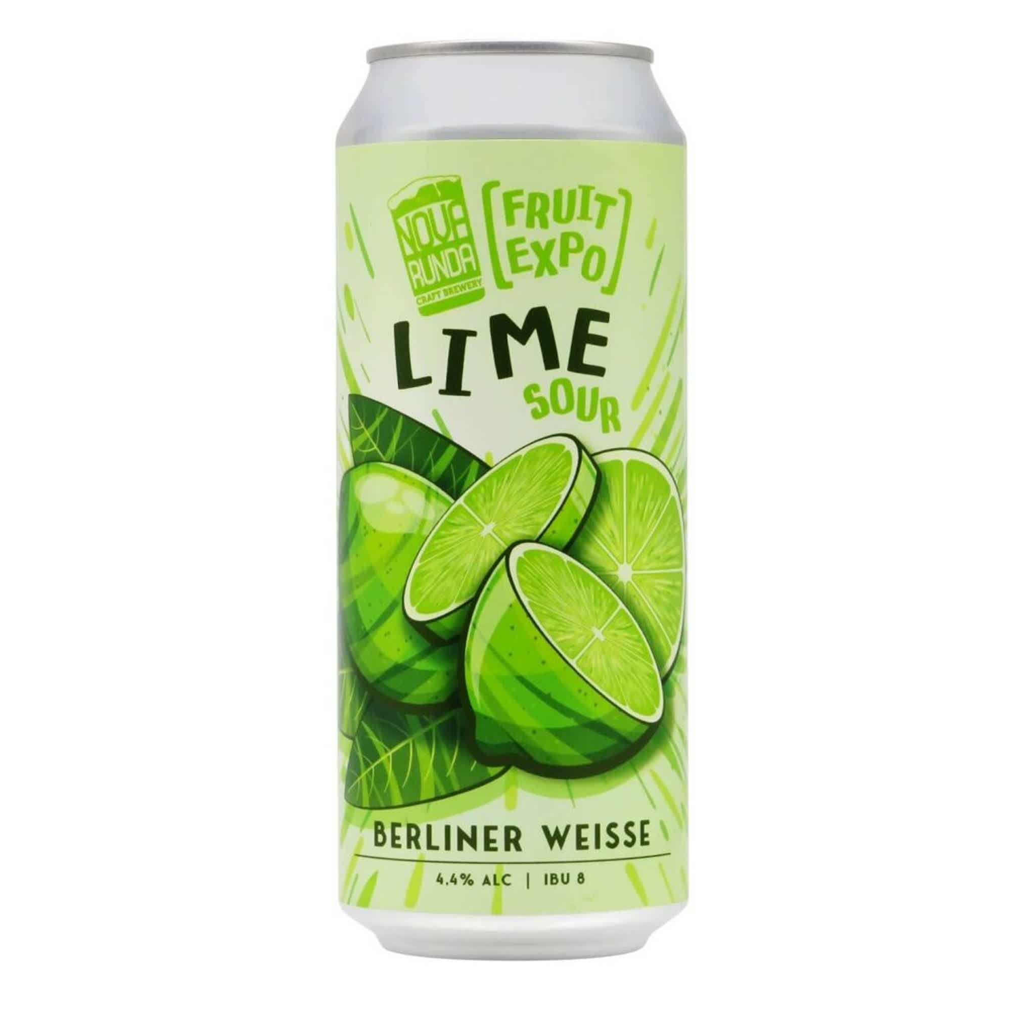 Nova Runda Fruit Expo: Lime Sour Berliner Weisse 0,5l 4.4% 0.5L, Beer