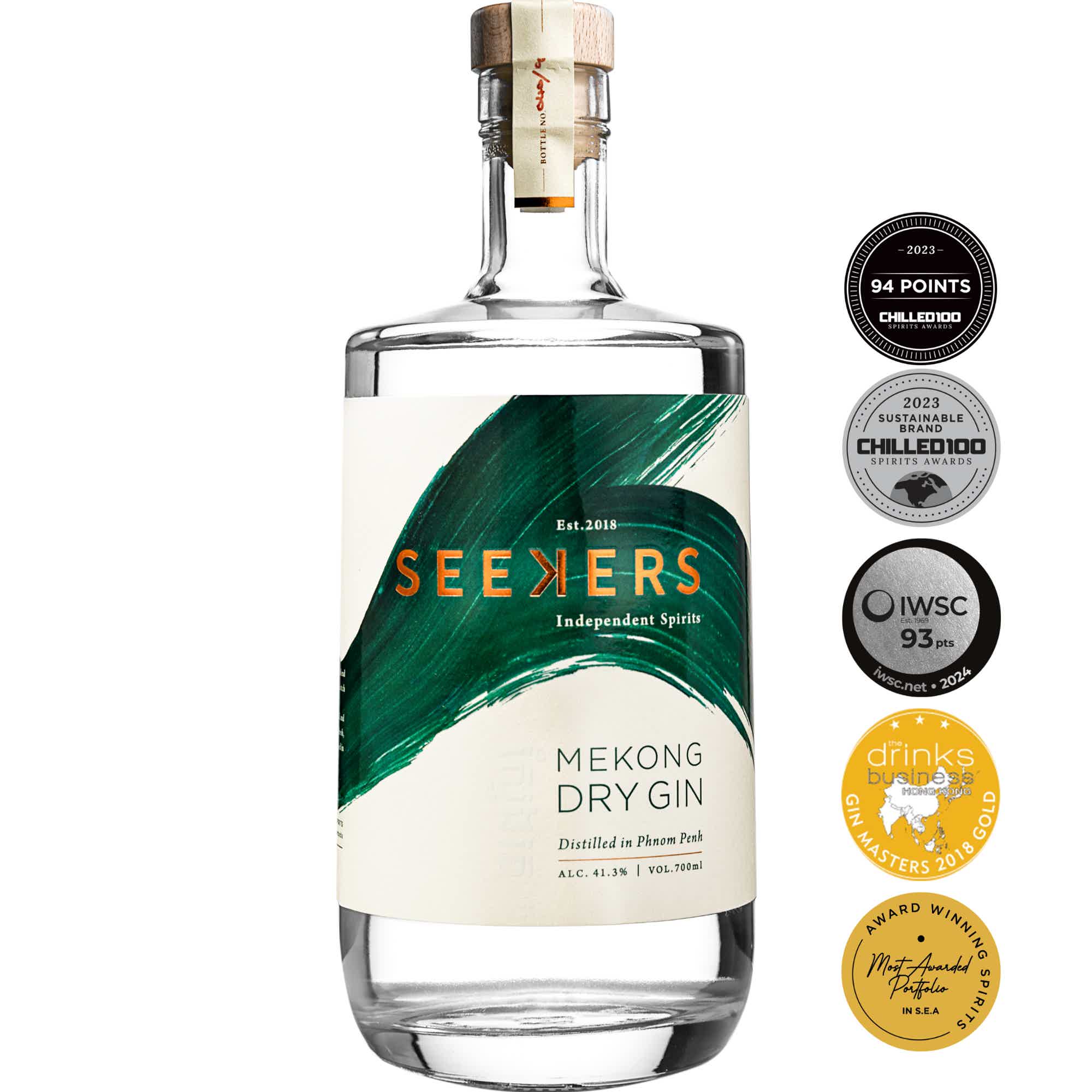 SEEKERS MEKONG DRY GIN 41.3% 0.7L, Spirits
