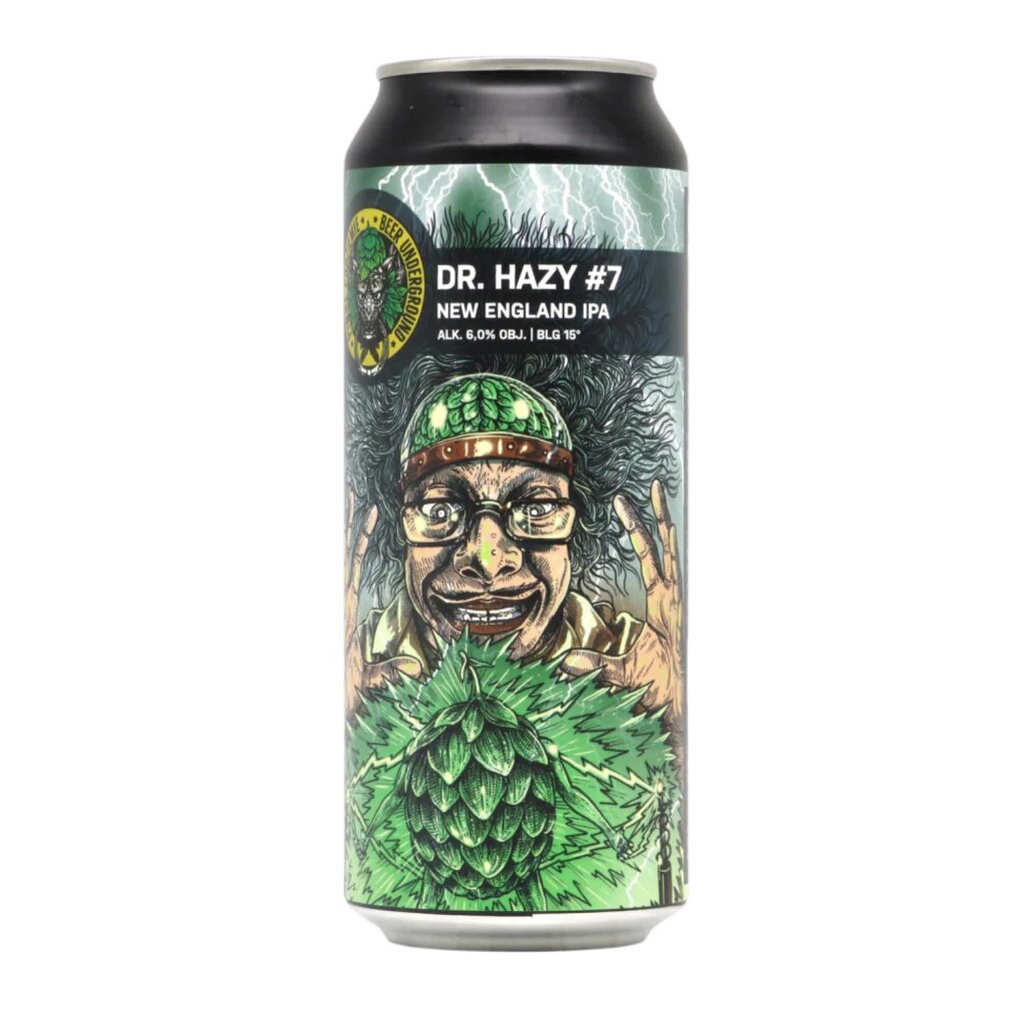 Beer Underground Dr. Hazy #7 NEIPA 0,5l 6.0% 0.5L, Beer
