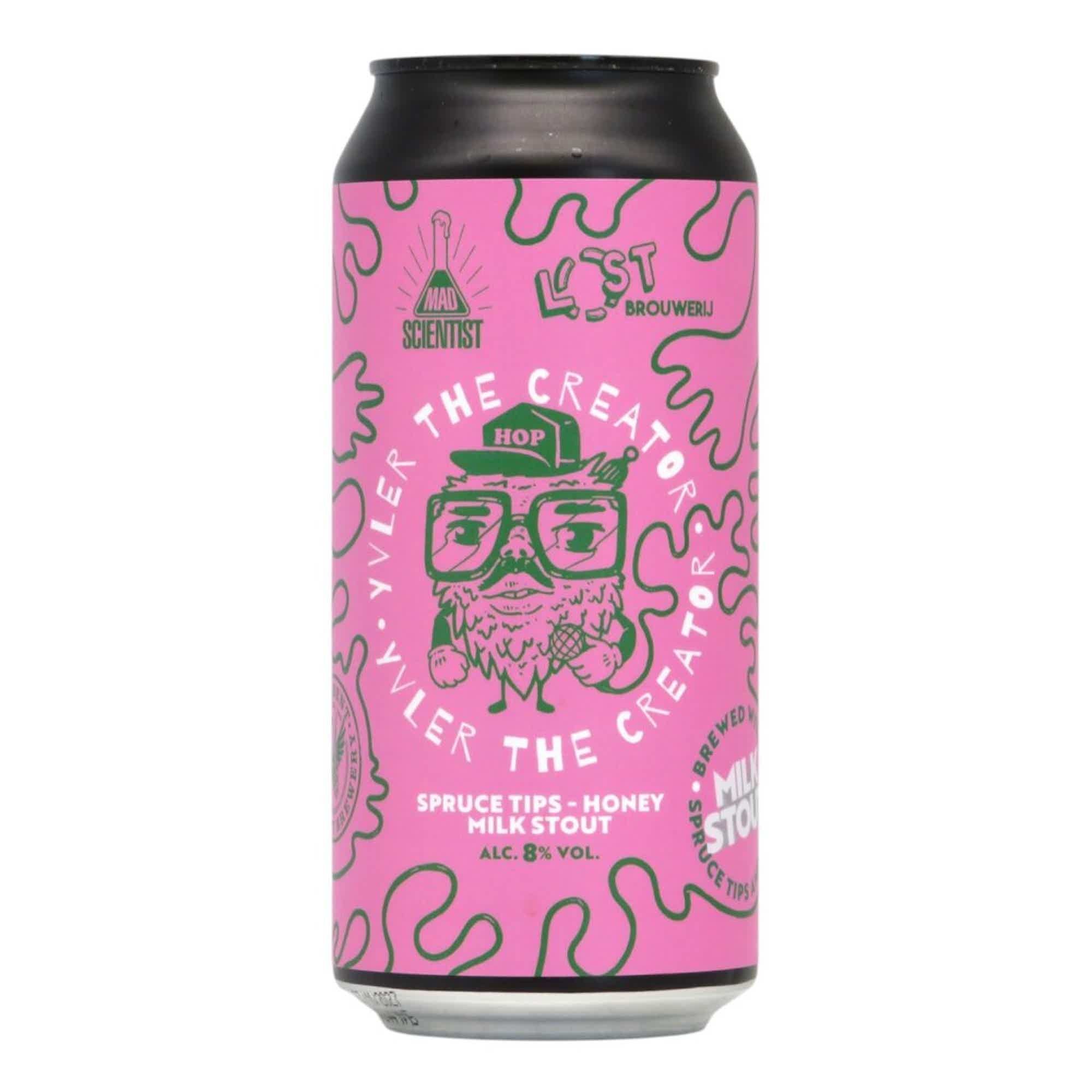 Mad Scientist/Lost Yvler The Creator Milk Stout 0,44l 8.0% 0.44L, Beer