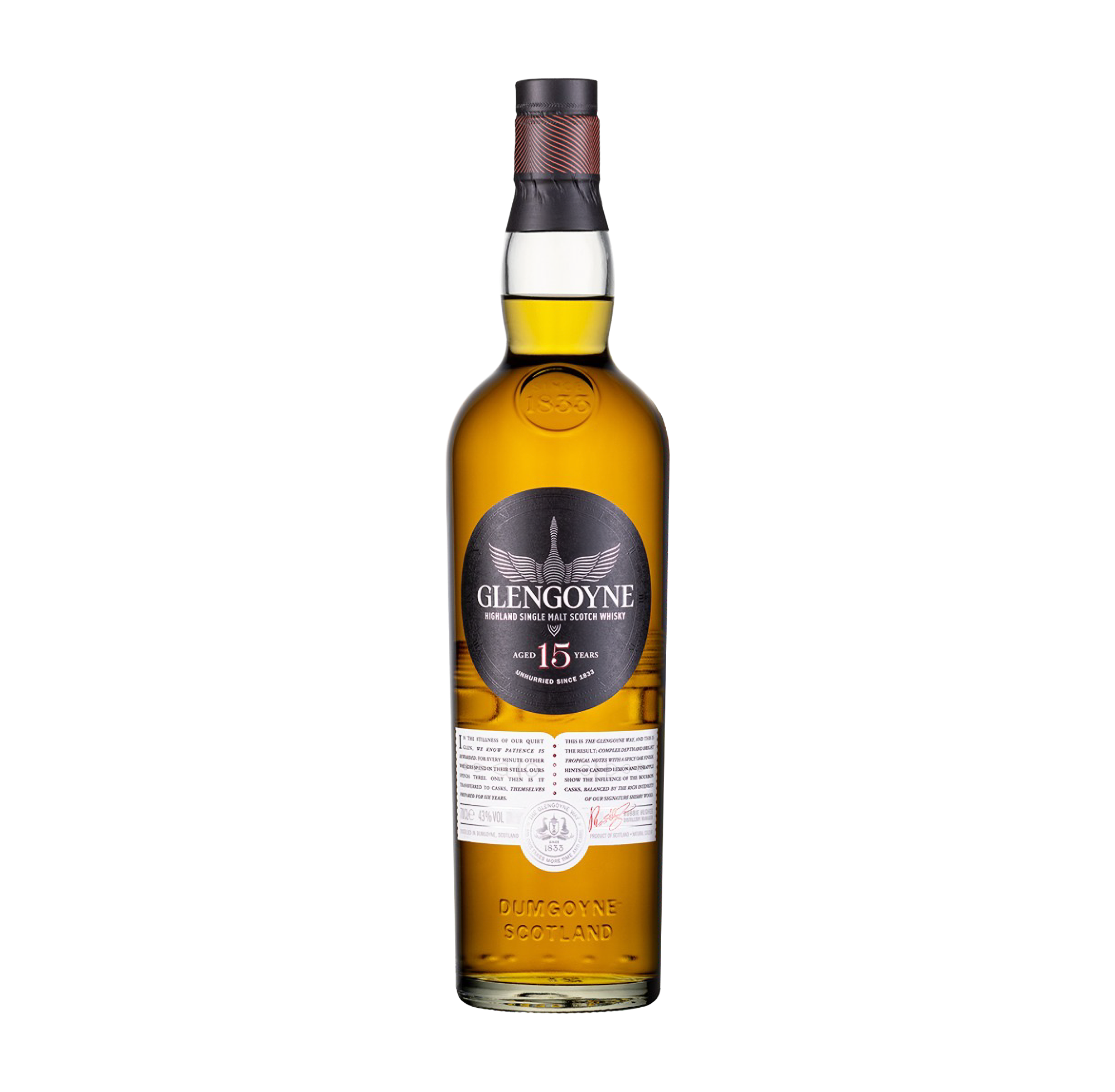 GLENGOYNE SINGLE MALT - 15YO 43.0% 0.7L, Spirits