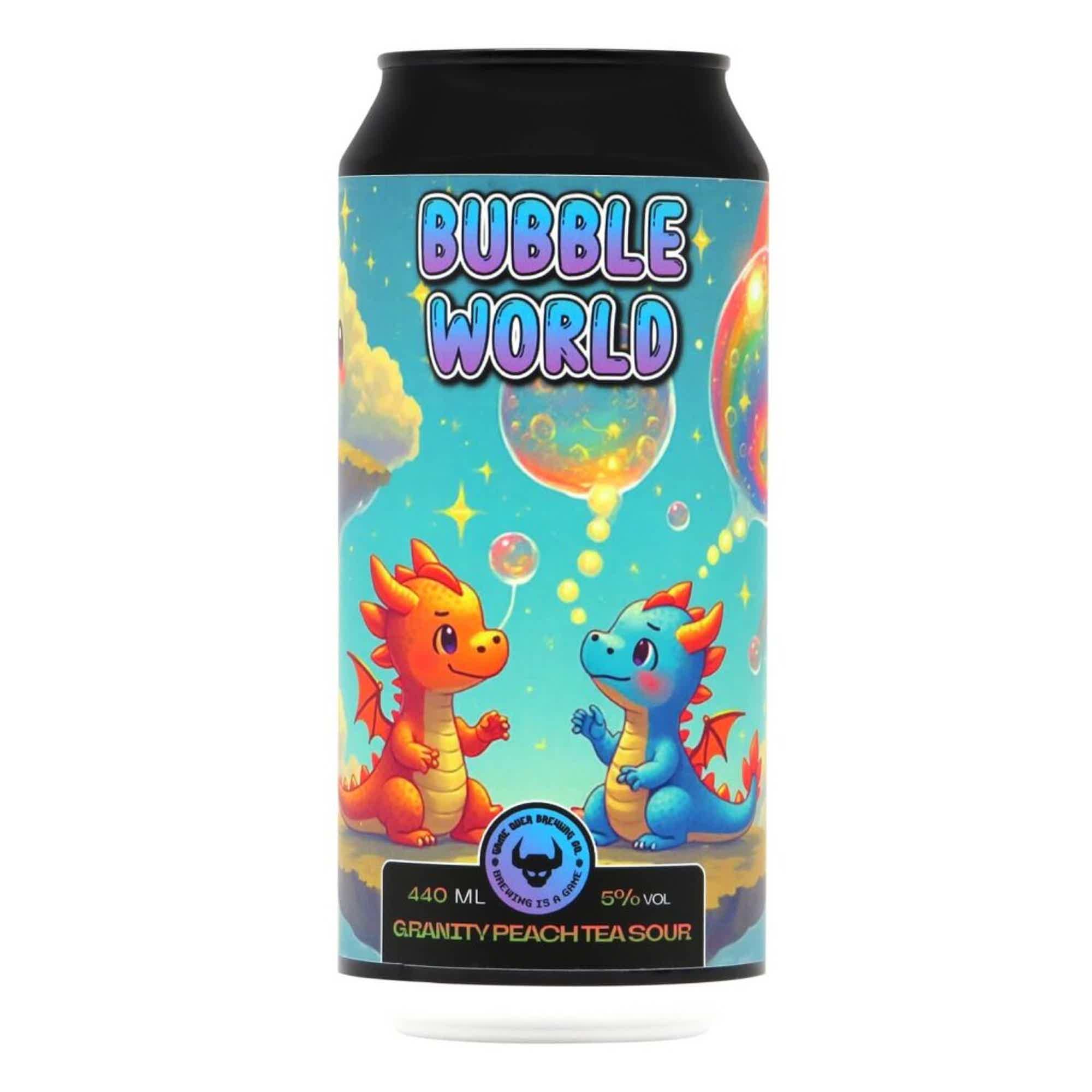 Game Over Bubble World Granity Peach Tea Sour 0,44l 5.0% 0.44L, Beer