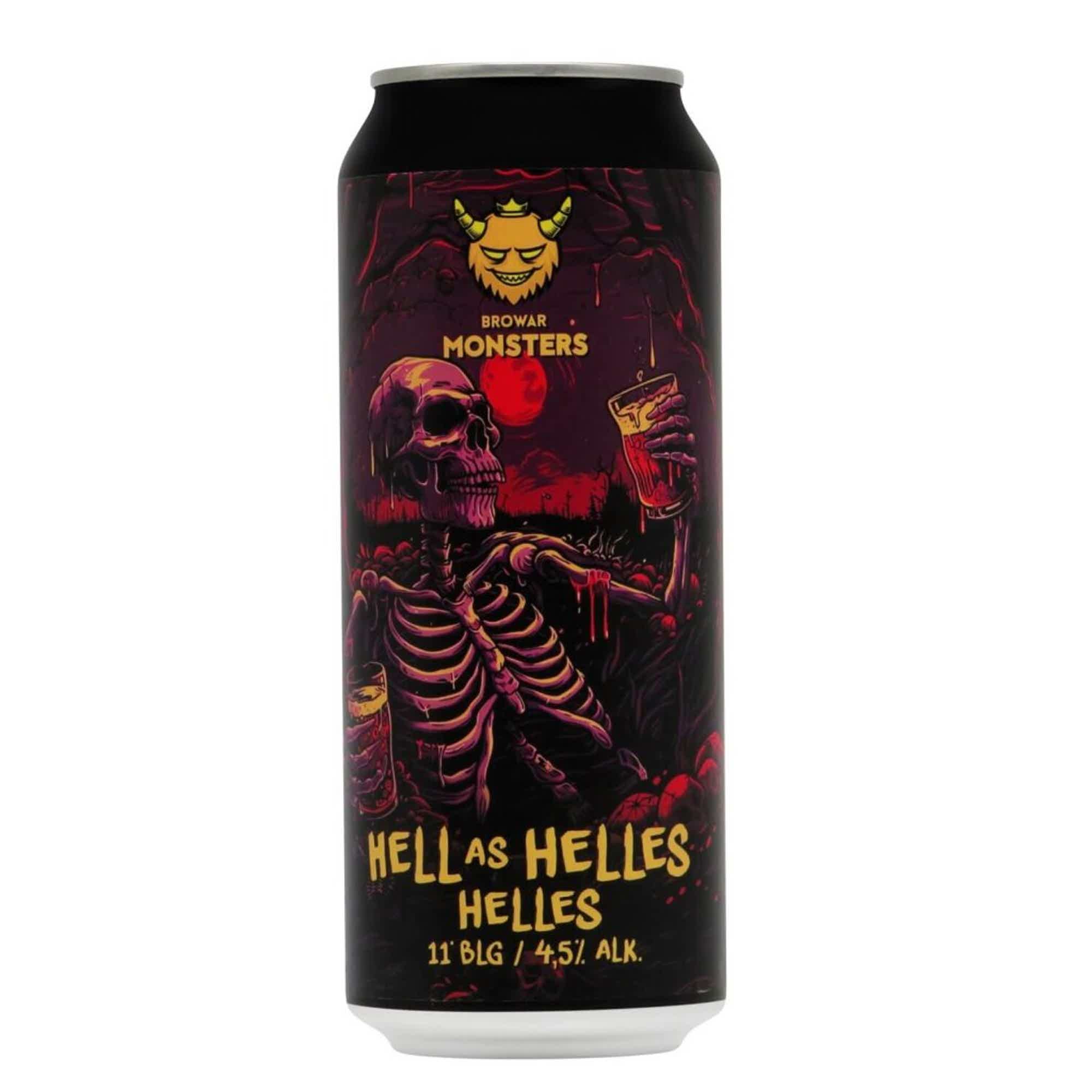 Browar Monsters Hell As Helles 0,5l 4.5% 0.5L, Beer