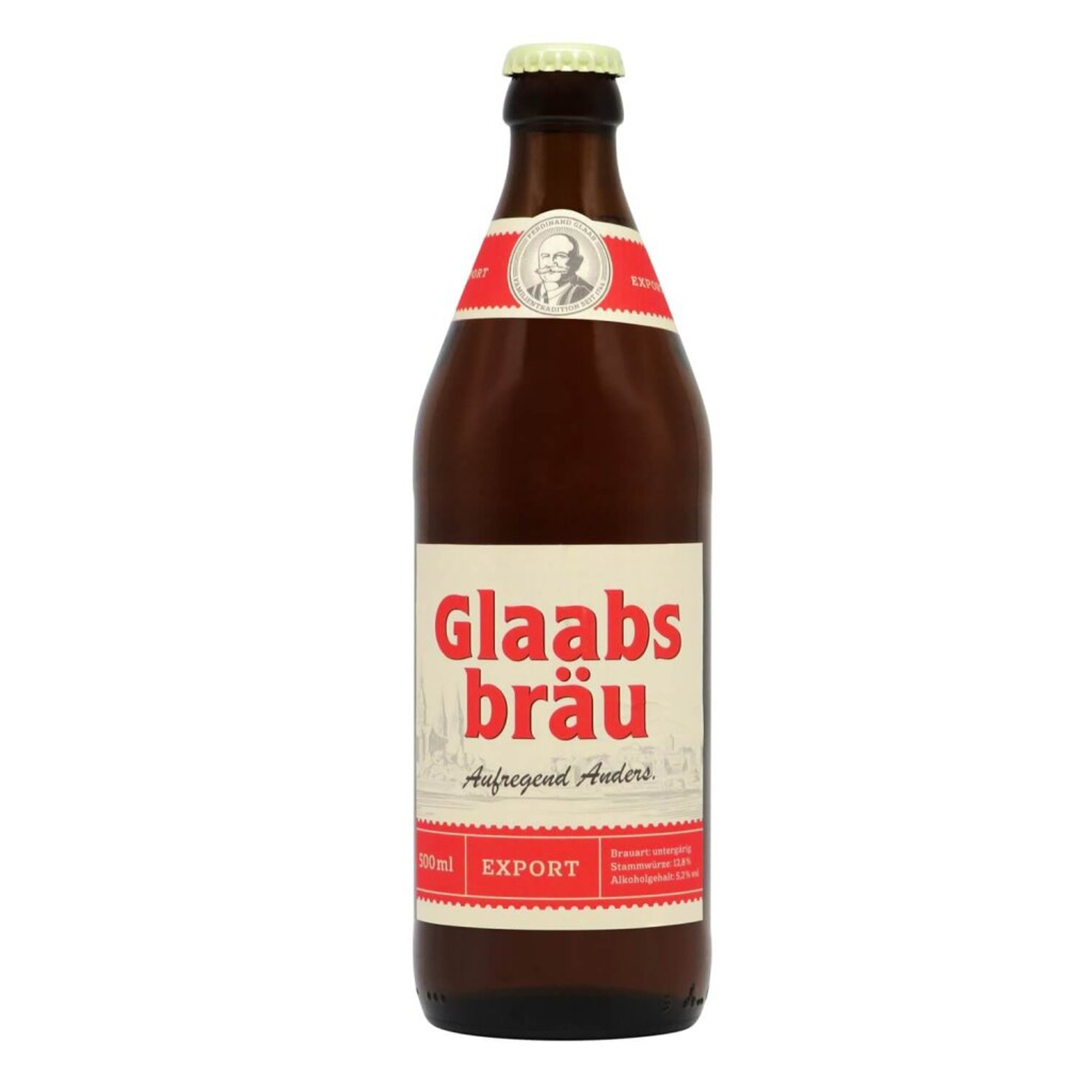 Glaabsbräu Export 0,5l 5.2% 0.5L, Beer