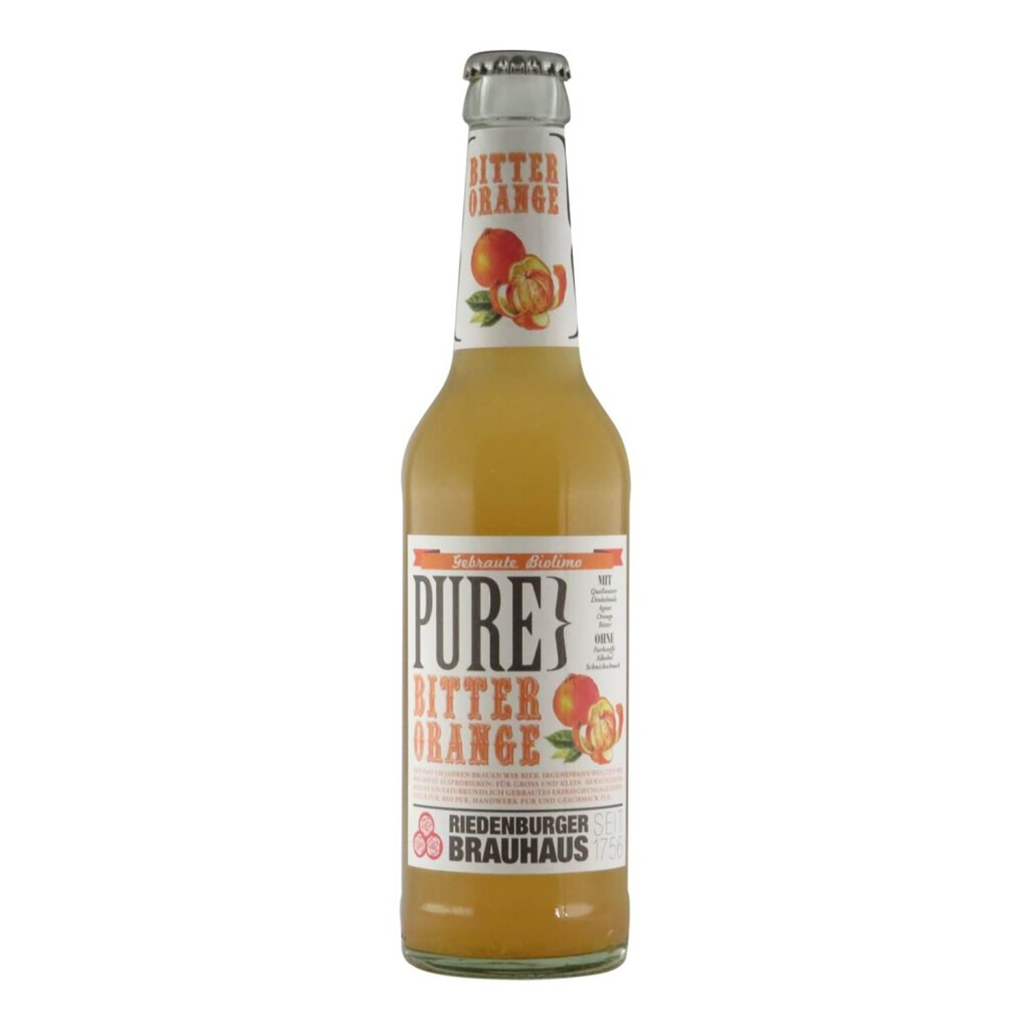 Riedenburger PURE Bitter-Orange 0,33l 0.0% 0.33L, Beer
