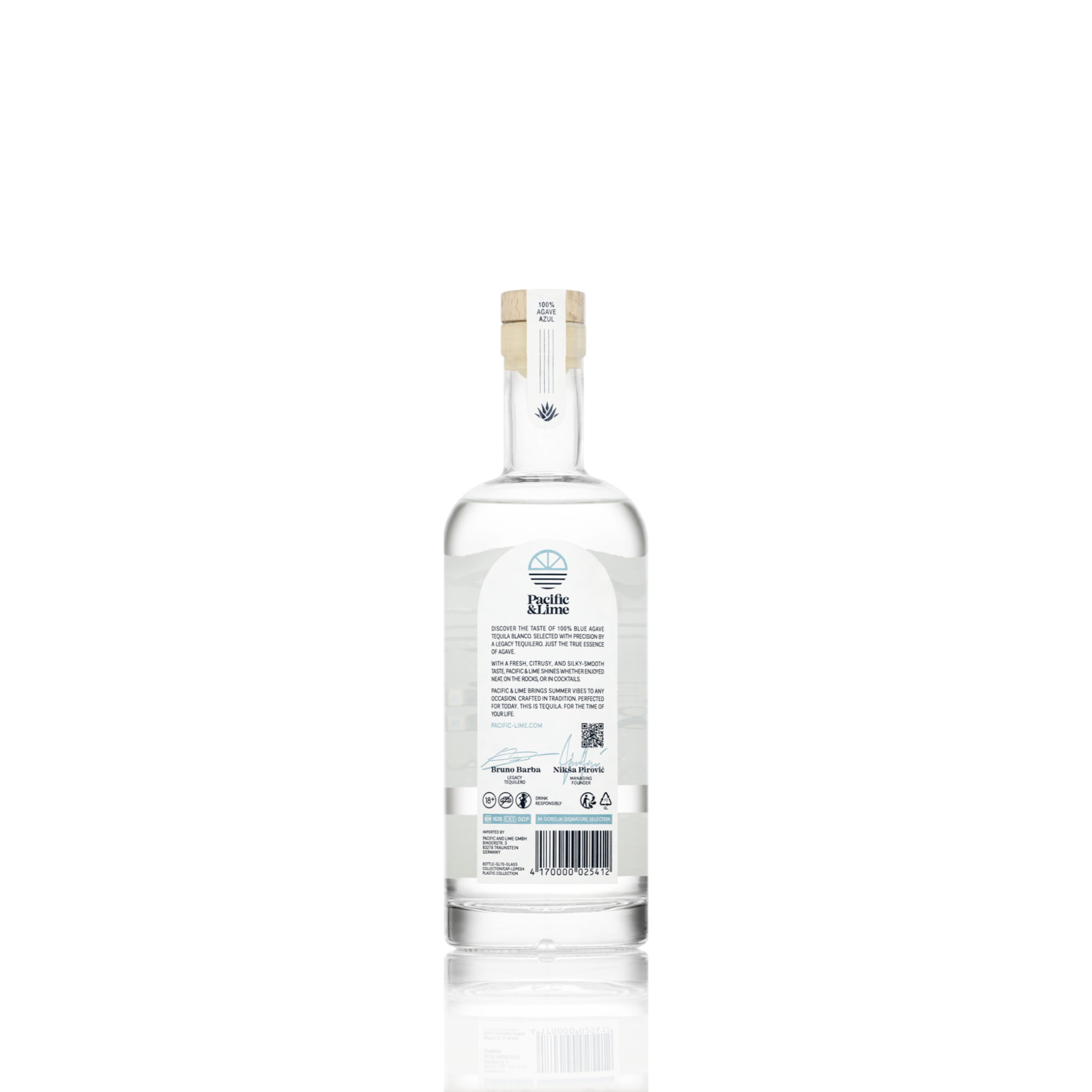 Pacific & Lime Tequila | Blanco · 100% Agave | 70cl 40% vol 40.0% 0.7L, Spirits