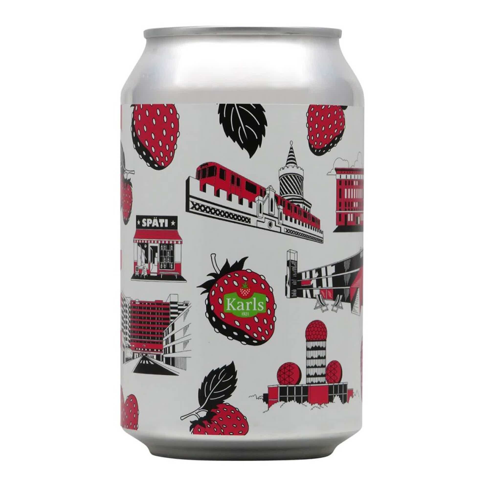 BRLO Berlin Jam Erdbeer Berliner Weisse Dose 0,33l 3.5% 0.33L, Beer