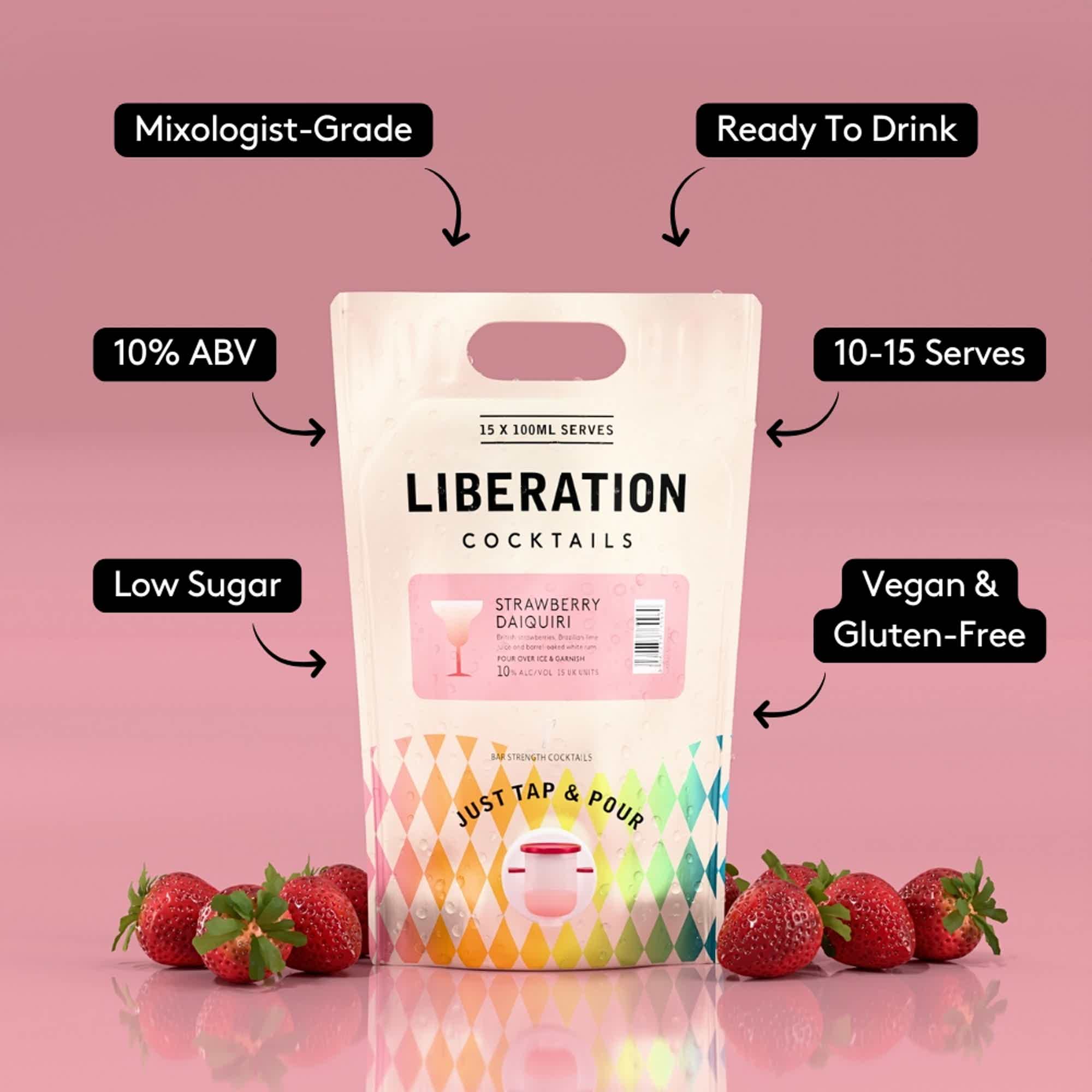 Strawberry Daiquiri 1.5L Pouch 10.0% 1.5L, Spirits
