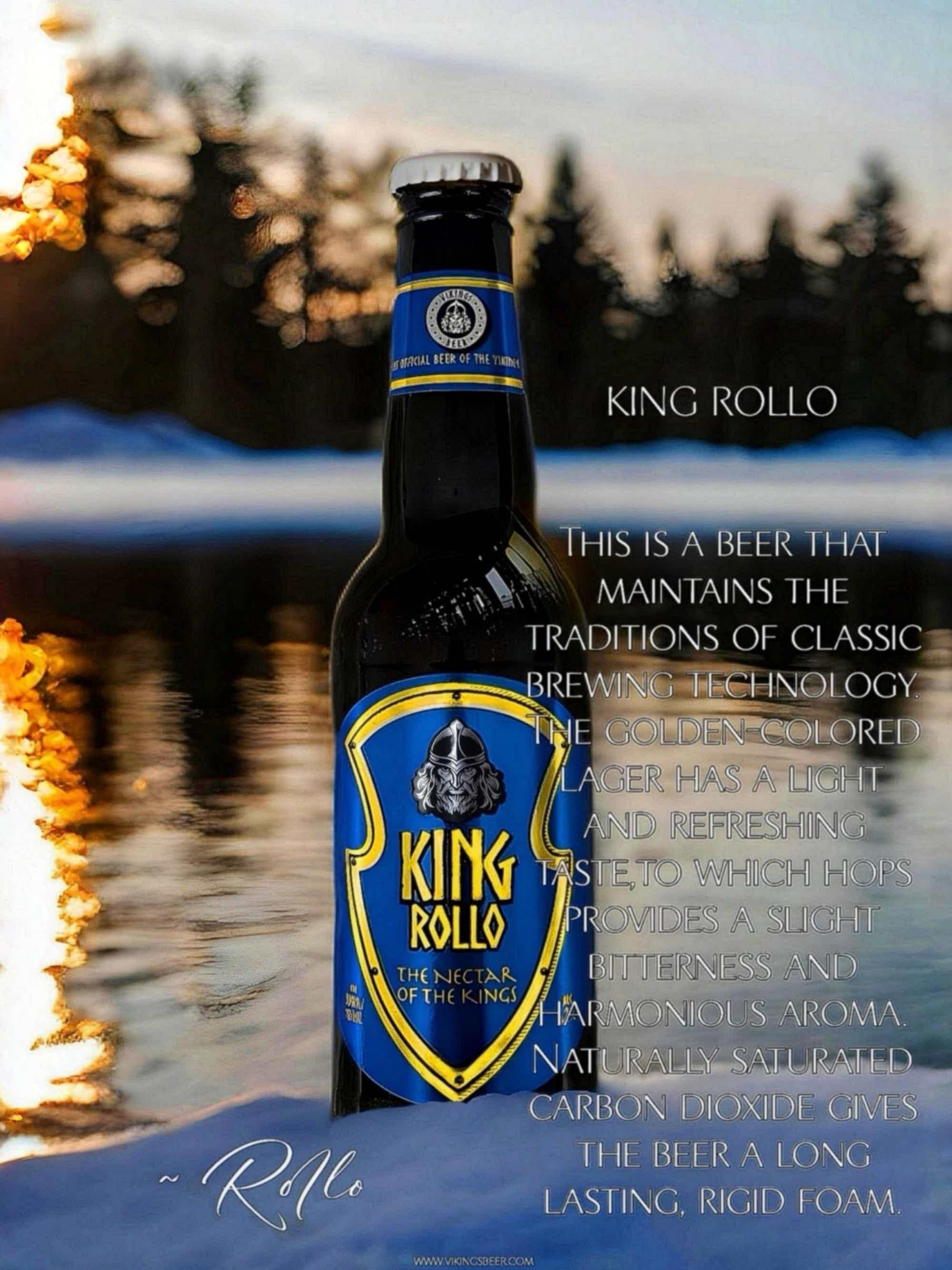 Beer King Rollo unfiltered 5,2%  0,33 l 5.2% 0.33L, Beer