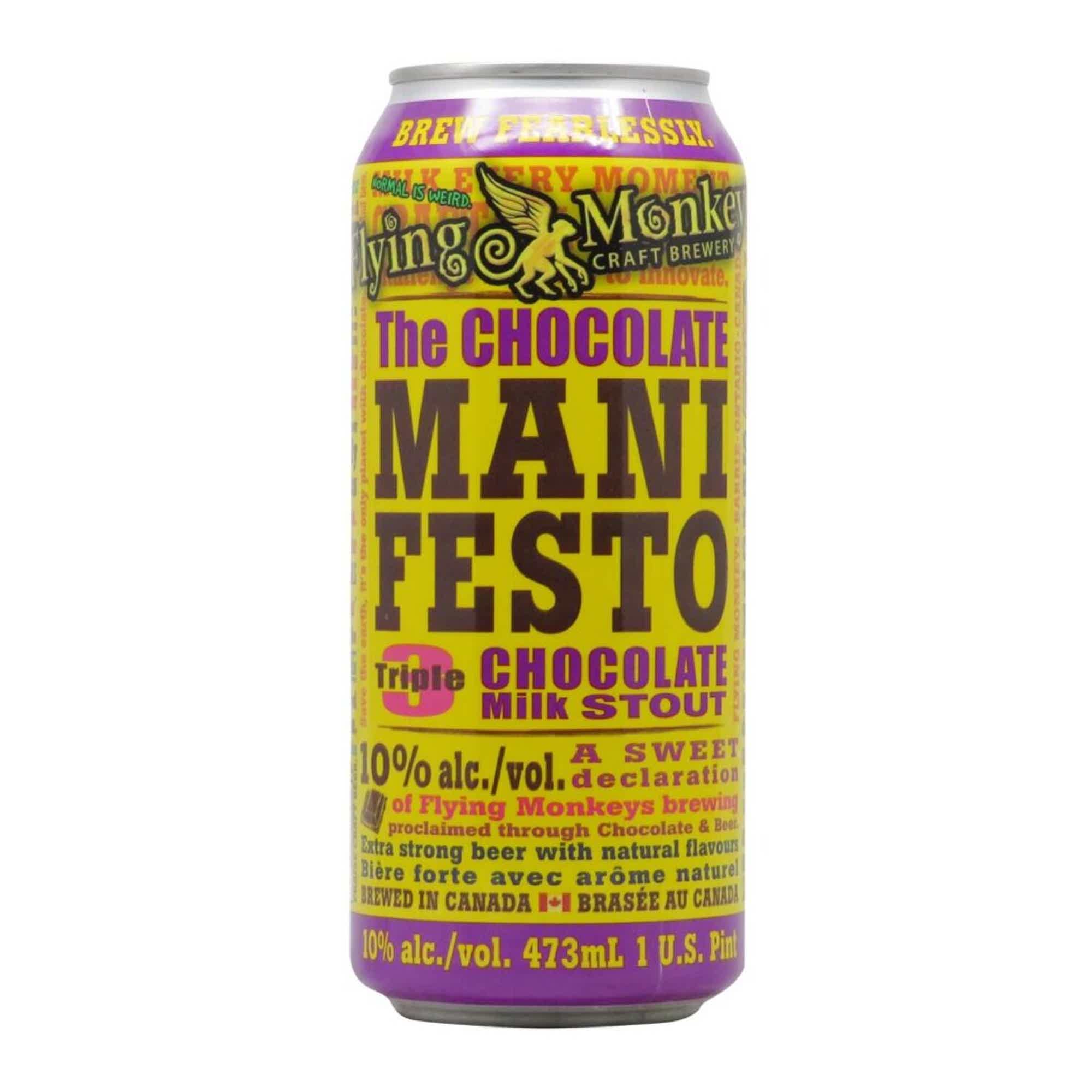 Flying Monkeys The Chocolate Manifesto Triple Milk Stout 0,473l 10.0% 0.473L, Beer