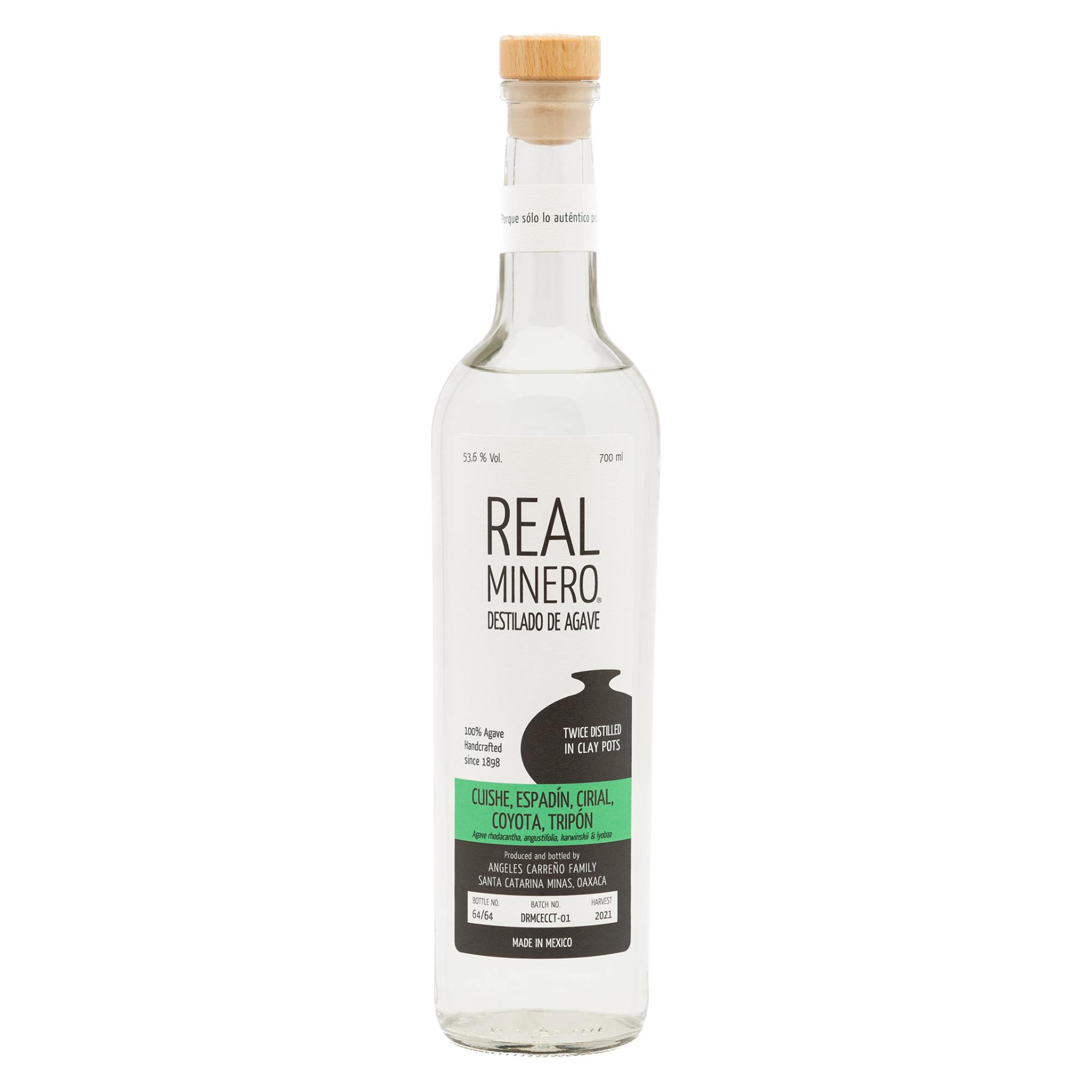REAL MINERO 2021 CUISHE / ESPADÍN / CIRIAL / COYOTA / TRIPÓN | 700ML 53.6% 0.7L, Spirits