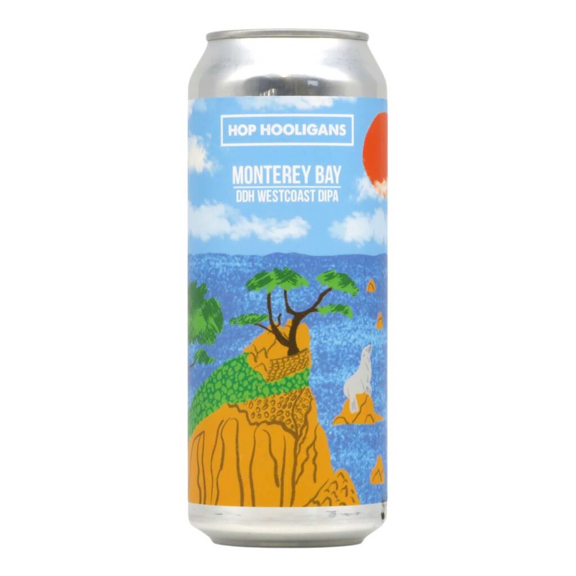 Hop Hooligans Monterey Bay DDH West Coast DIPA 0,5l 8.0% 0.5L, Beer