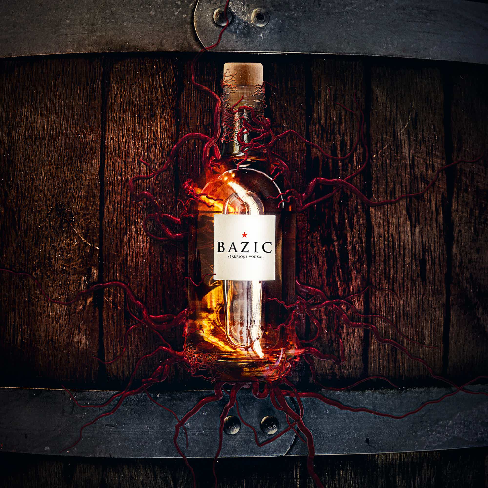 VODKA BAZIC BARRIQUE 46.1% 0.5L, Spirits