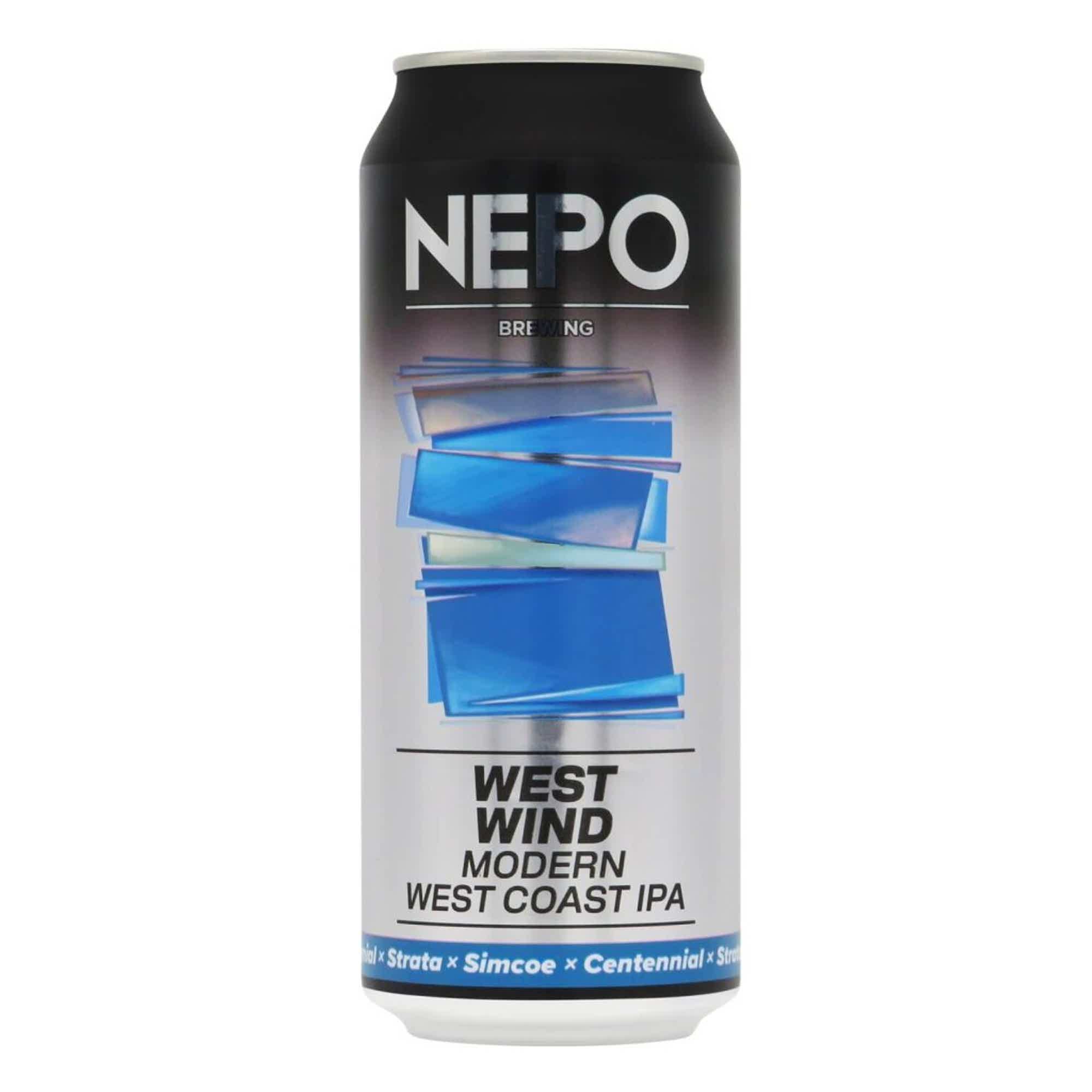Nepomucen Silver Series - West Wind Modern West Coast IPA 0,5l 7.5% 0.5L, Beer