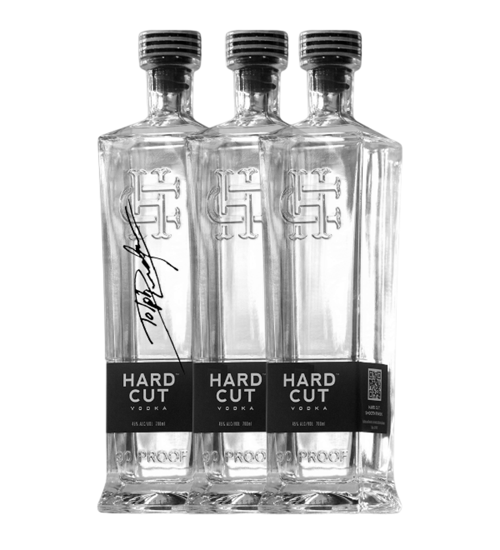 3 x 1000ml – Signed Bottle Bundle: HARD CUT VODKA 1L, HARD CUT VODKA 1L (SIGNED)
