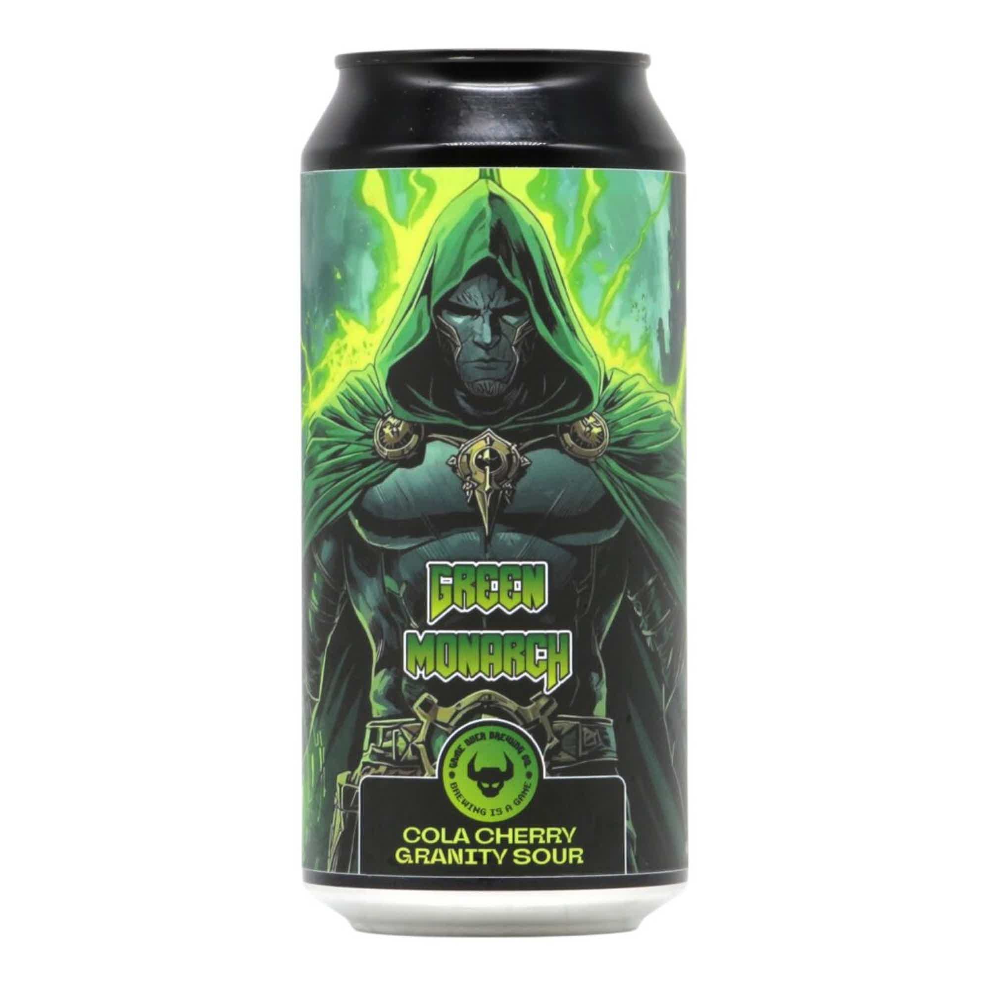 Game Over Green Monarch Cola Cherry Granity Sour 0,44l 5.0% 0.44L, Beer