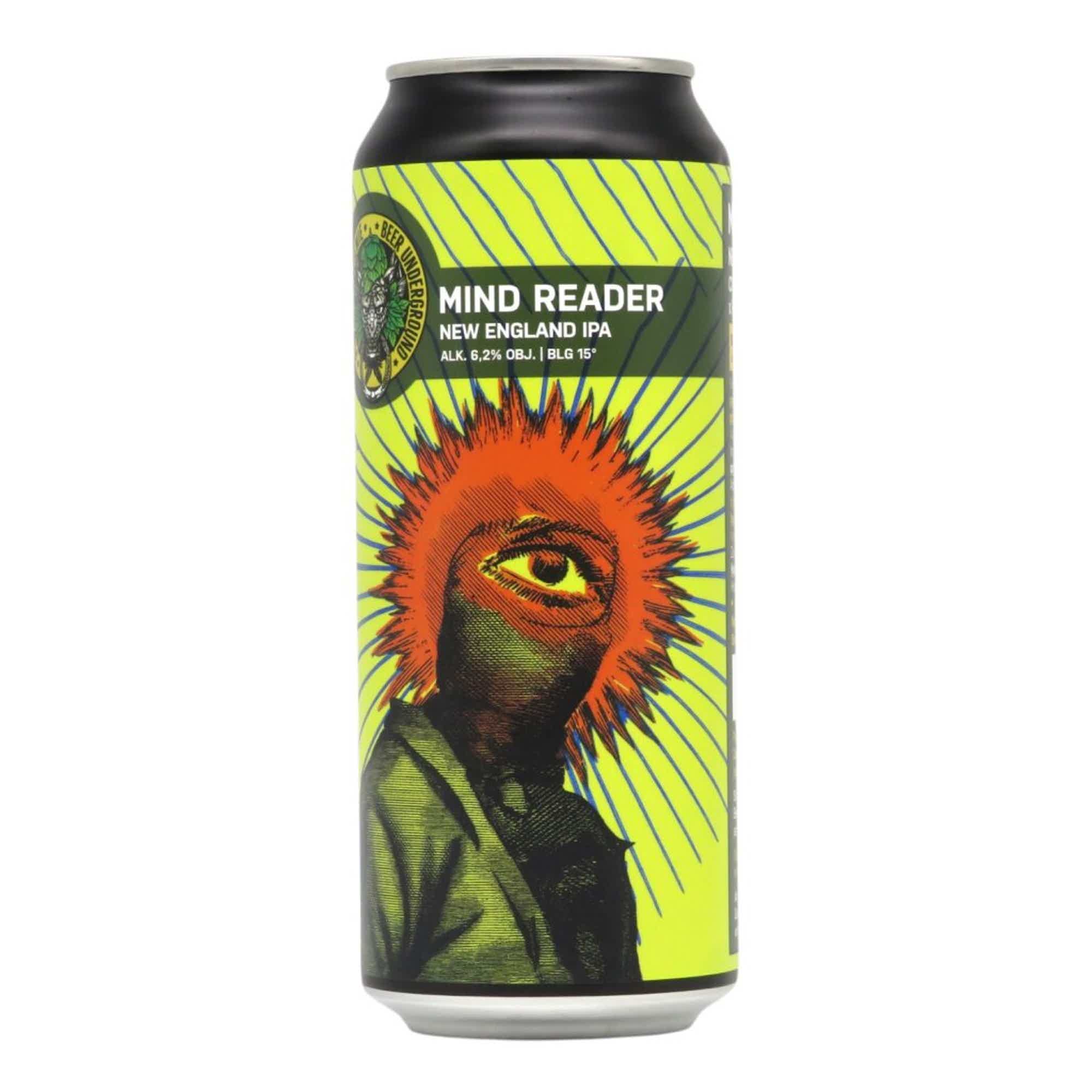 Beer Underground Mind Reader New England IPA 0,5l 6.2% 0.5L, Beer