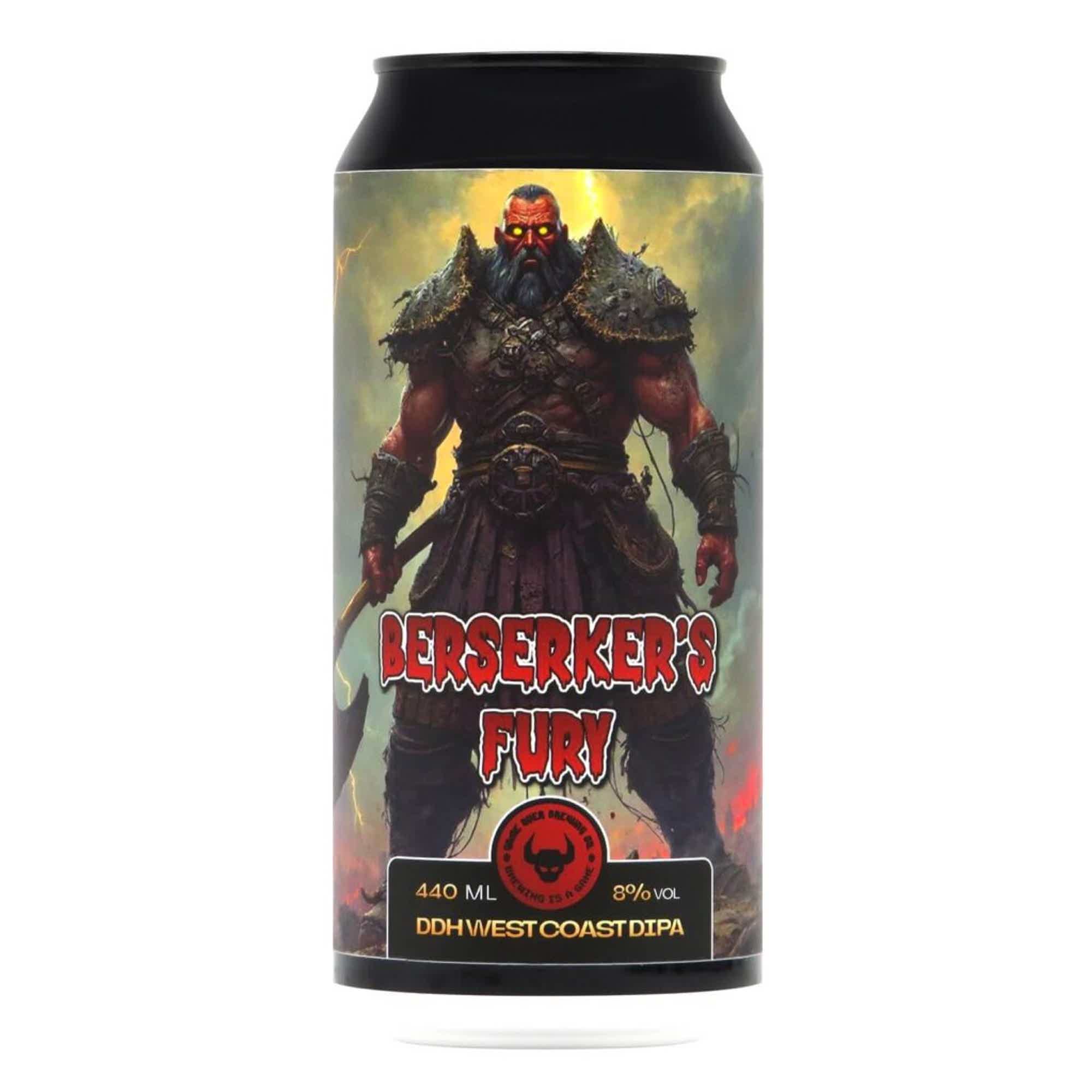 Game Over Berserker's Fury TDH West Coast DIPA 0,44l 8.0% 0.44L, Beer