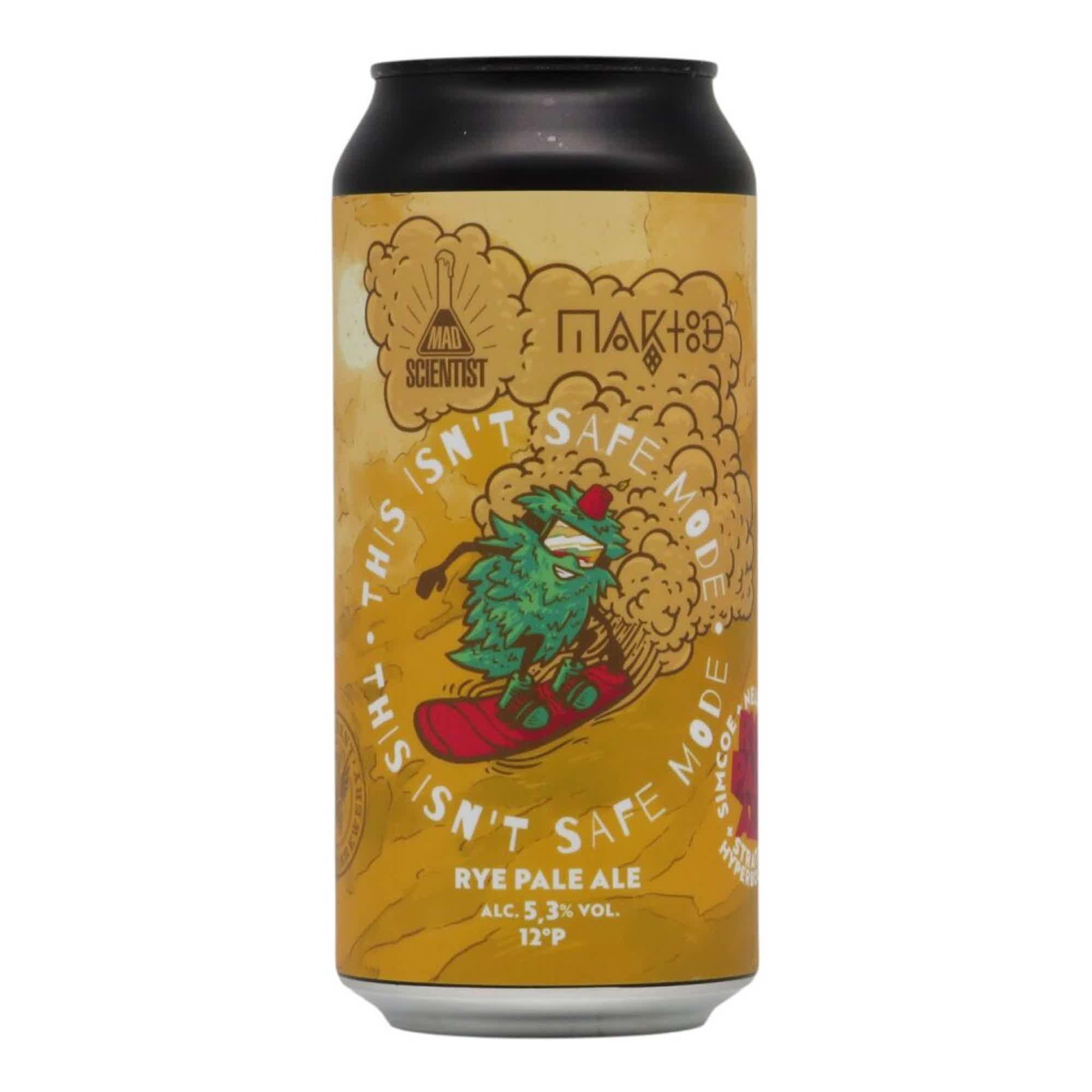 Mad Scientist/Maktoob Brewing This Isn't Safe Mode Rye Pale Ale 0,44l 5.3% 0.44L, Beer