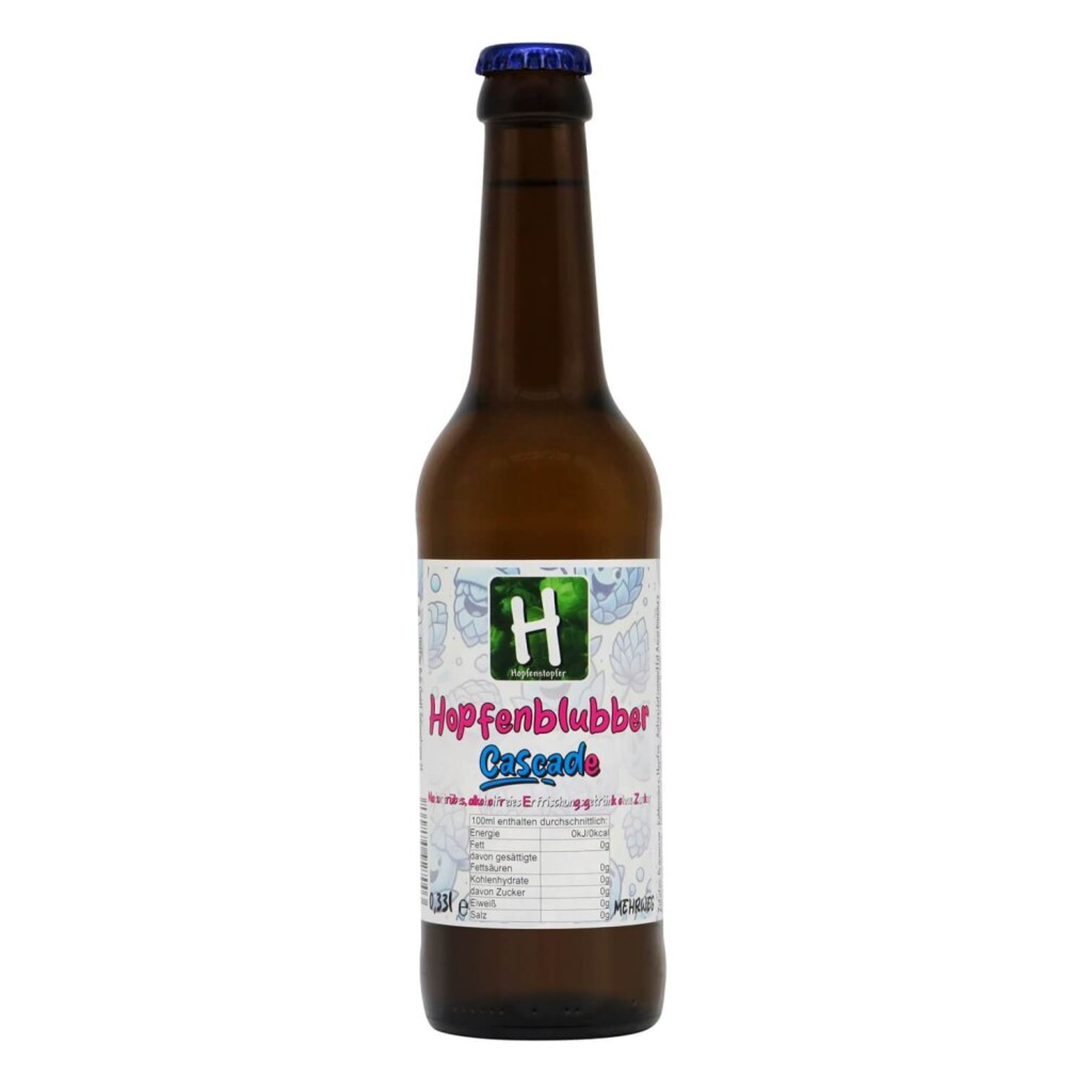 Hopfenstopfer Hopfenblubber Cascade 0,33l 0.0% 0.33L, Beer