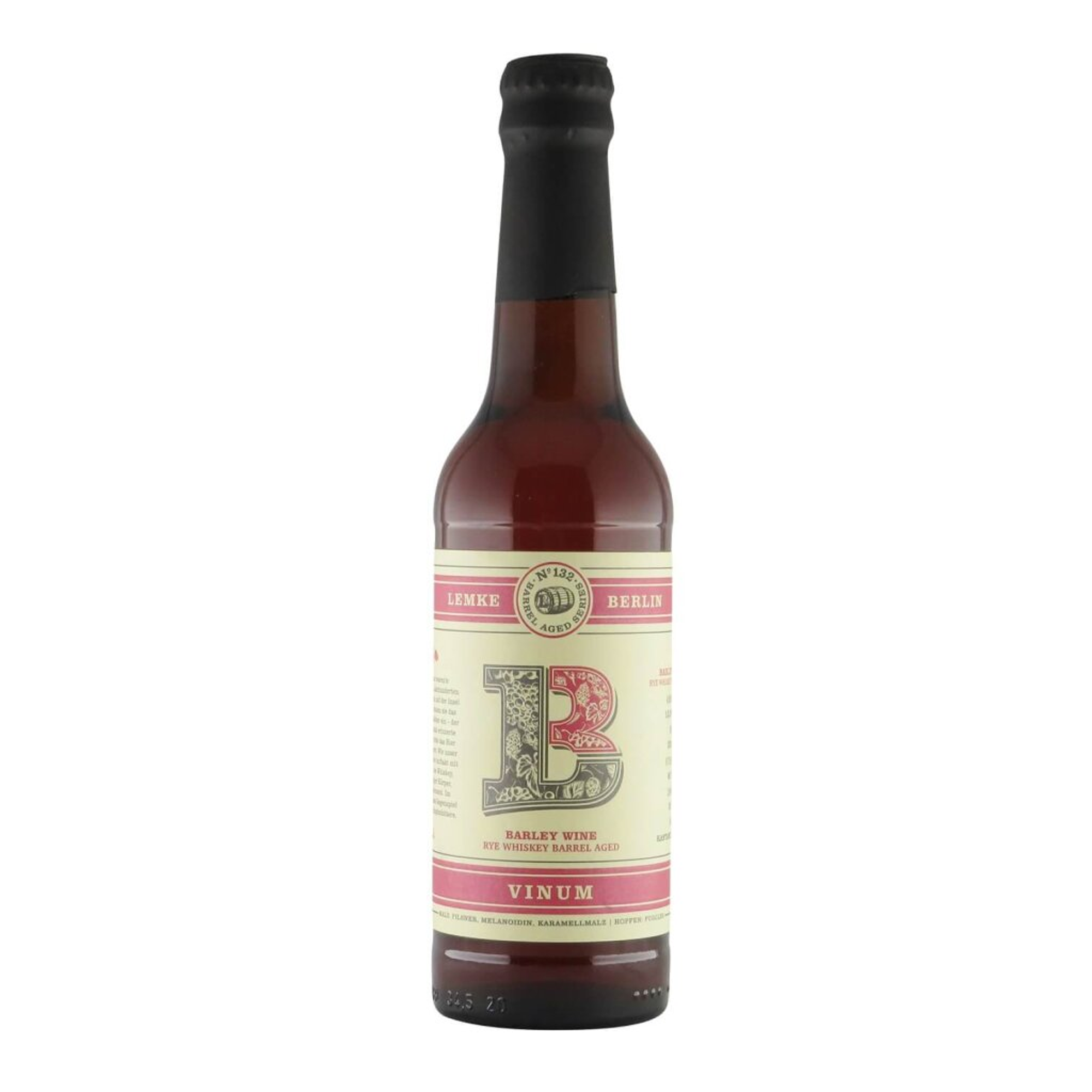 Lemke VINUM Barley Wine Rye Whiskey BA 0,33l 13.5% 0.33L, Beer