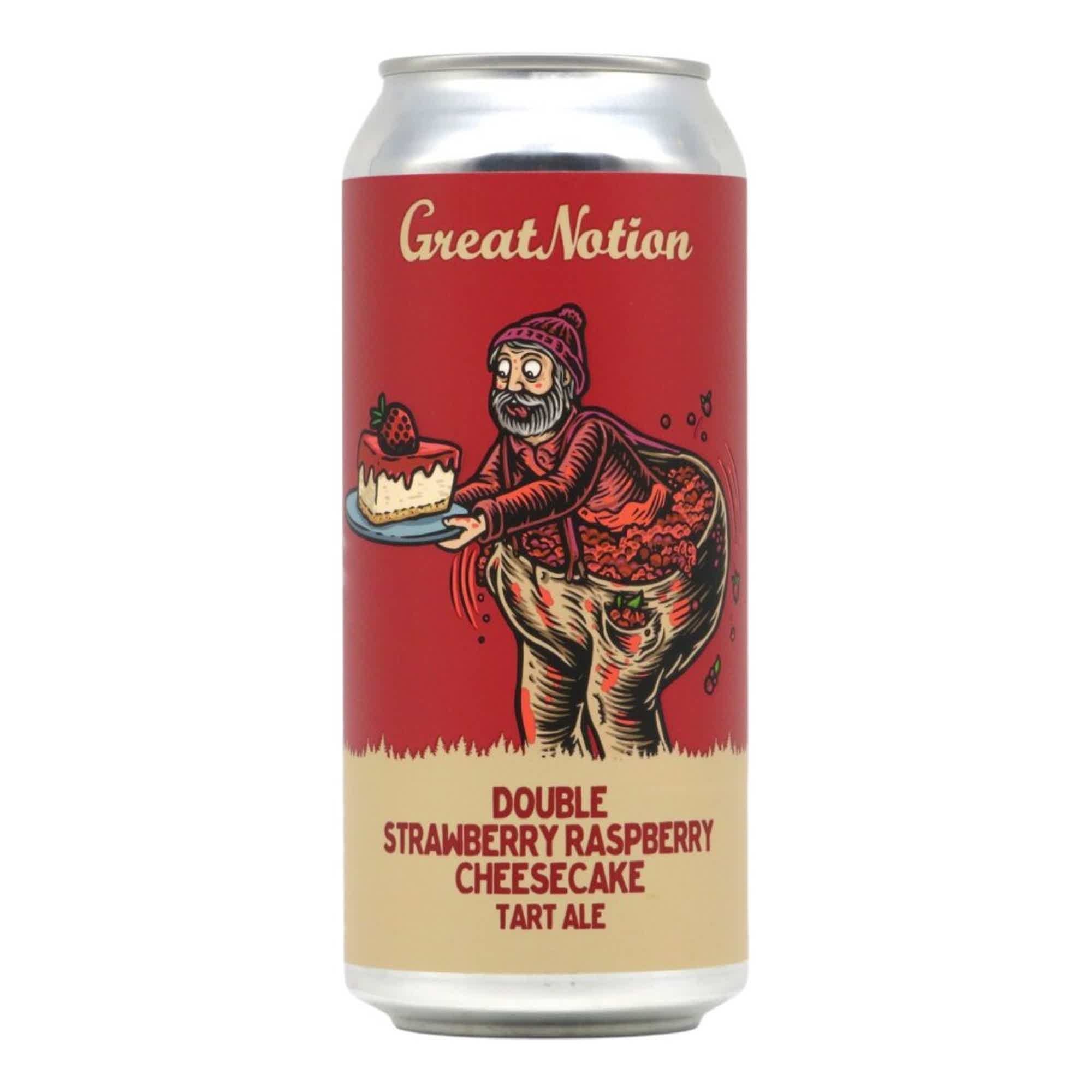 Great Notion Double Strawberry Raspberry Cheesecake Smoothie Pastry Sour 0,473l 8.5% 0.473L, Beer