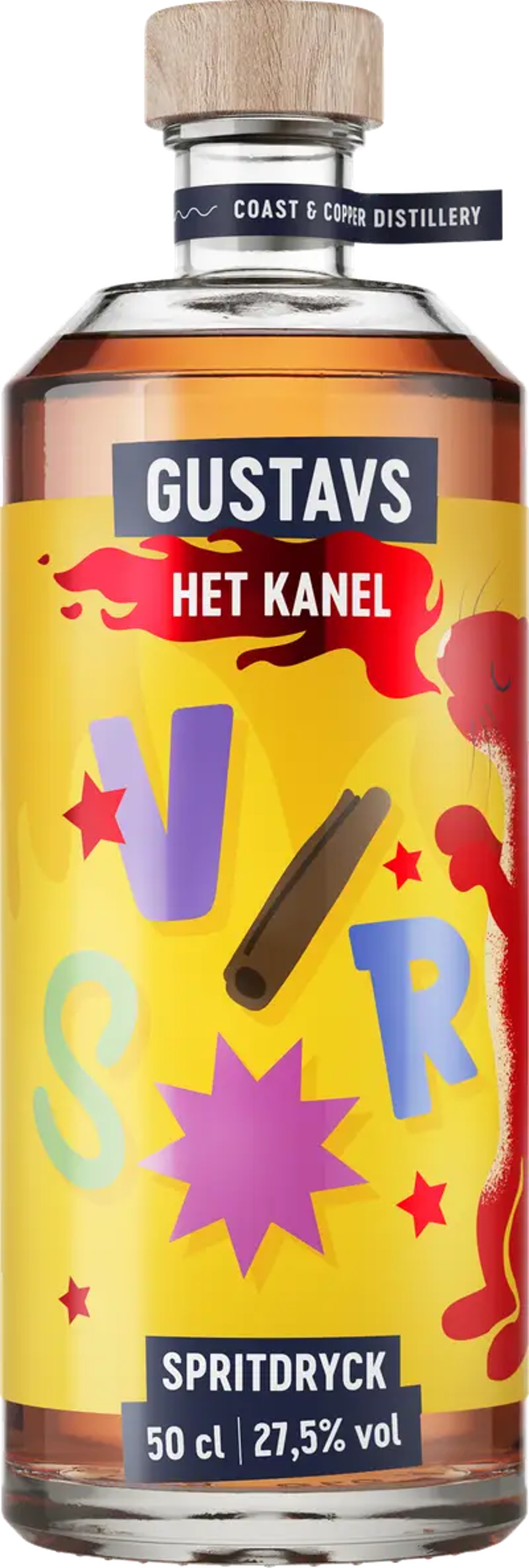 Gustavs Het Kanel 27.5% 0.5L, Spirits