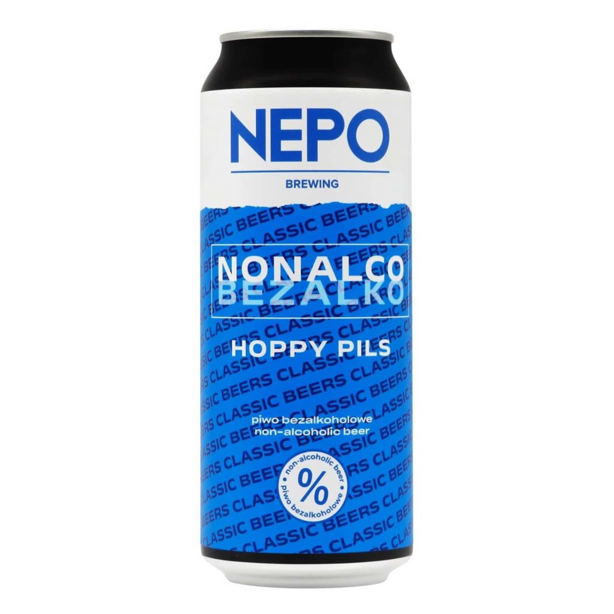 Nepomucen Nonalco Bezalko Hoppy Pils 0,5l 0.5% 0.5L, Beer