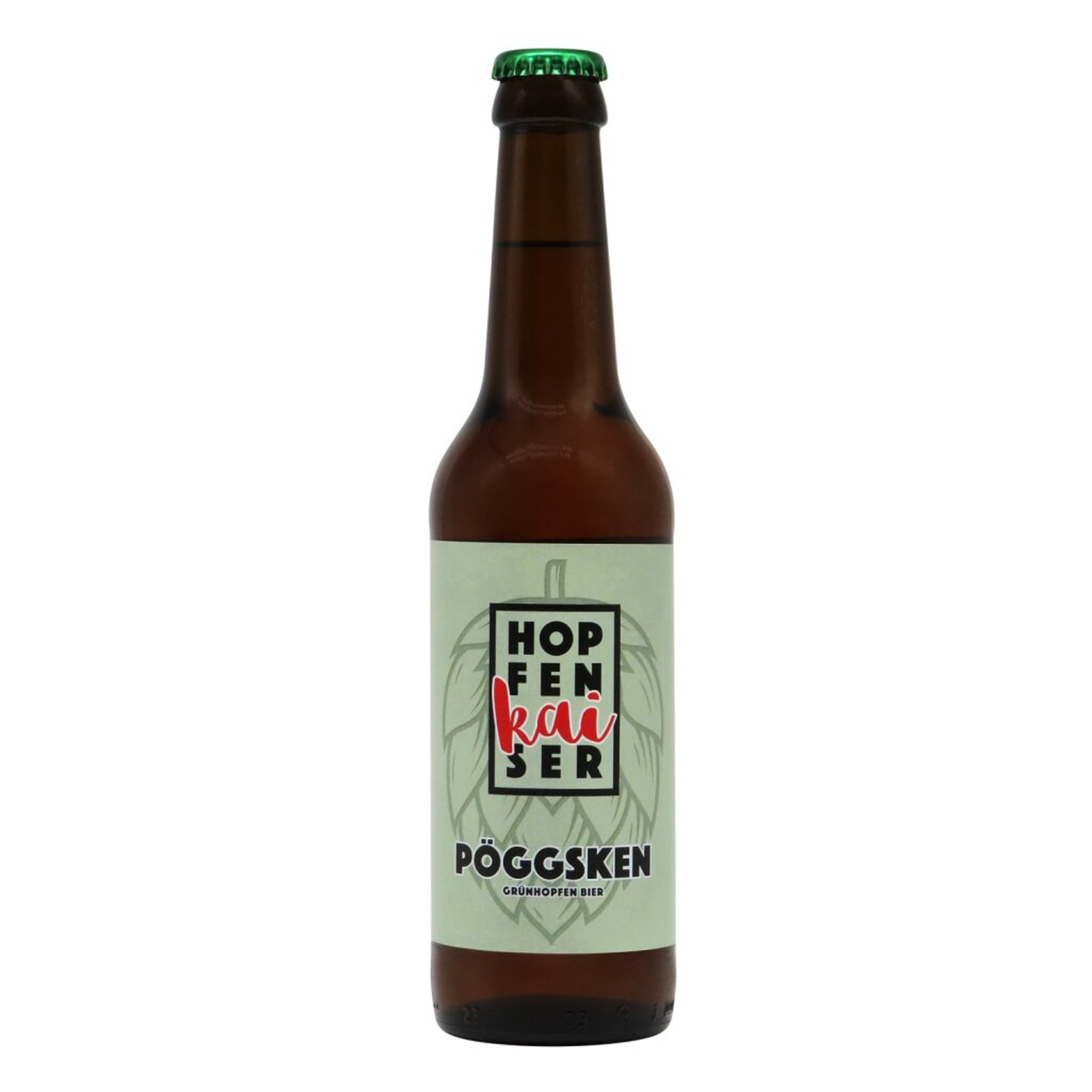 Hopfenkaiser Pöggsken Grünhopfen Lager 0,33l 4.9% 0.33L, Beer