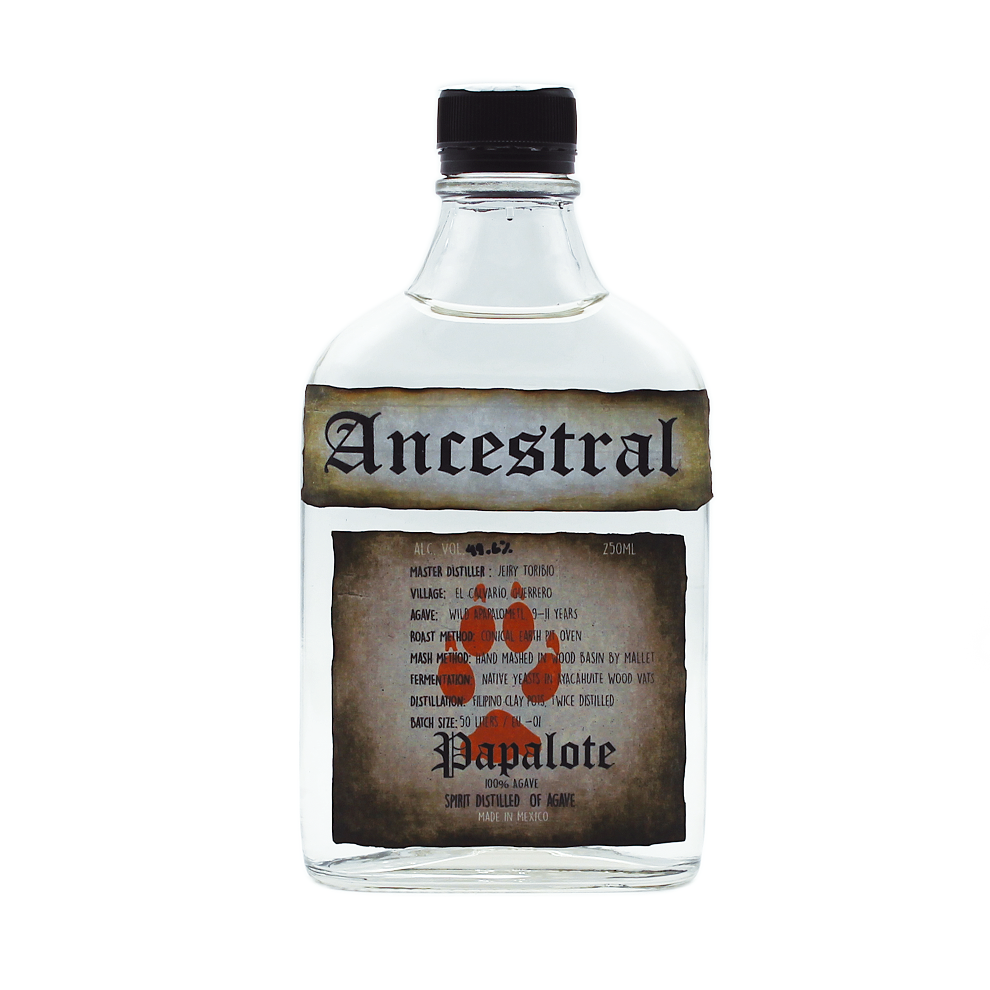Ancestral Papalote Destilado de Agave Tradicional 49.6% 0.25L, Spirits