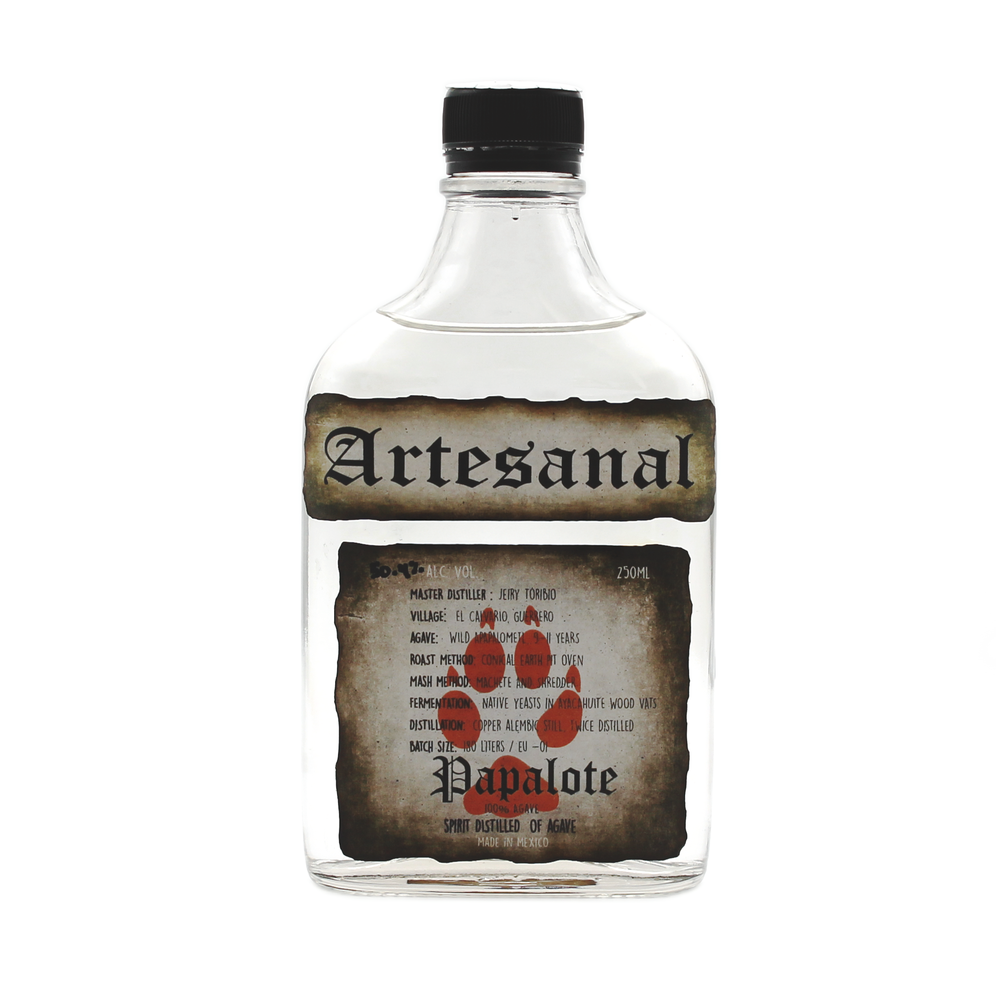 Artesanal Papalote Destilado de Agave Tradicional 50.4% 0.25L, Spirits