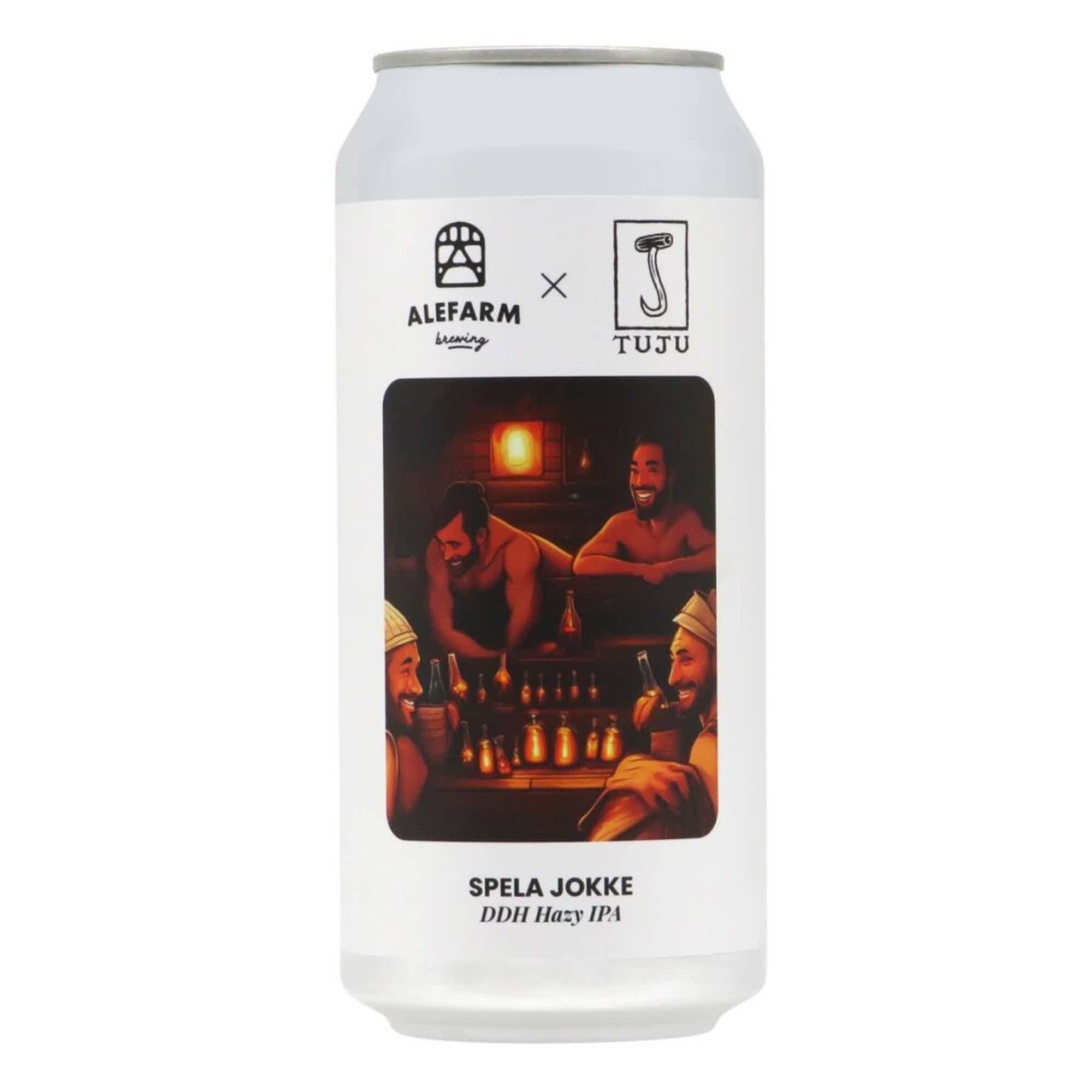 Alefarm/Tuju Spela Jokke DDH Hazy IPA 0,44l 6.2% 0.44L, Beer