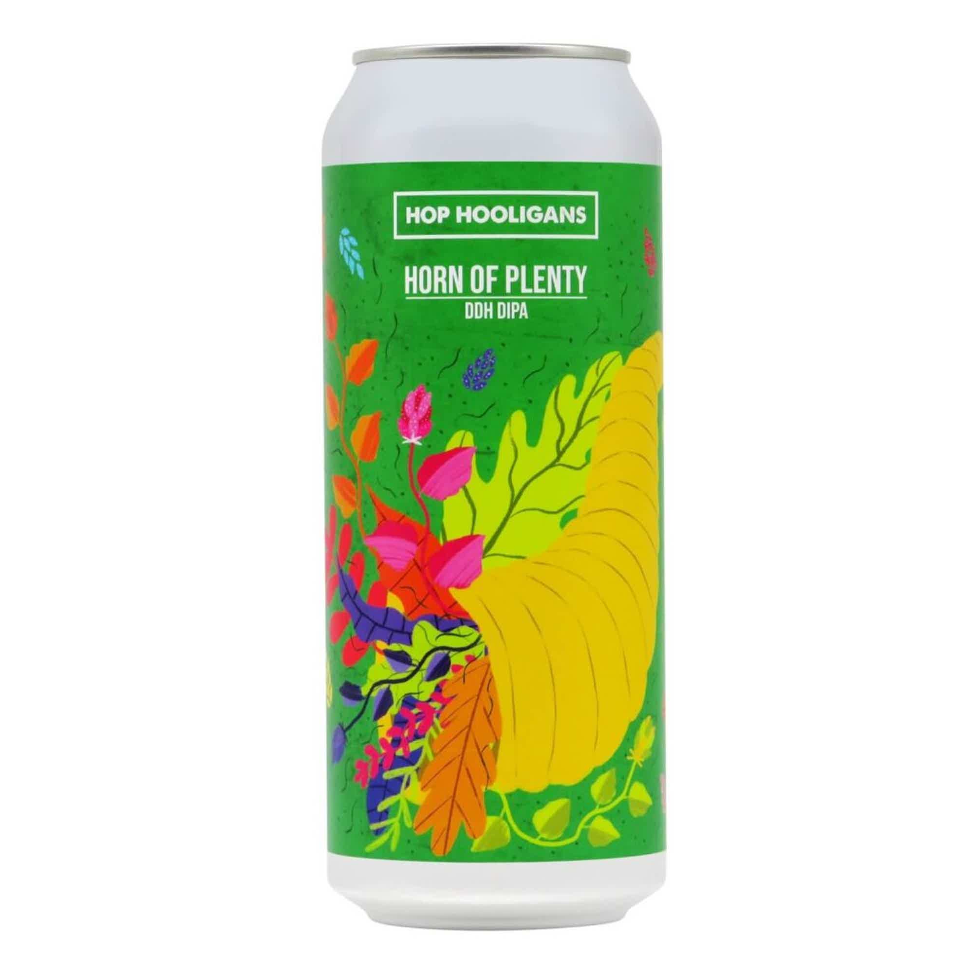Hop Hooligans Horn Of Plenty DDH New England DIPA 0,5l 8.0% 0.5L, Beer