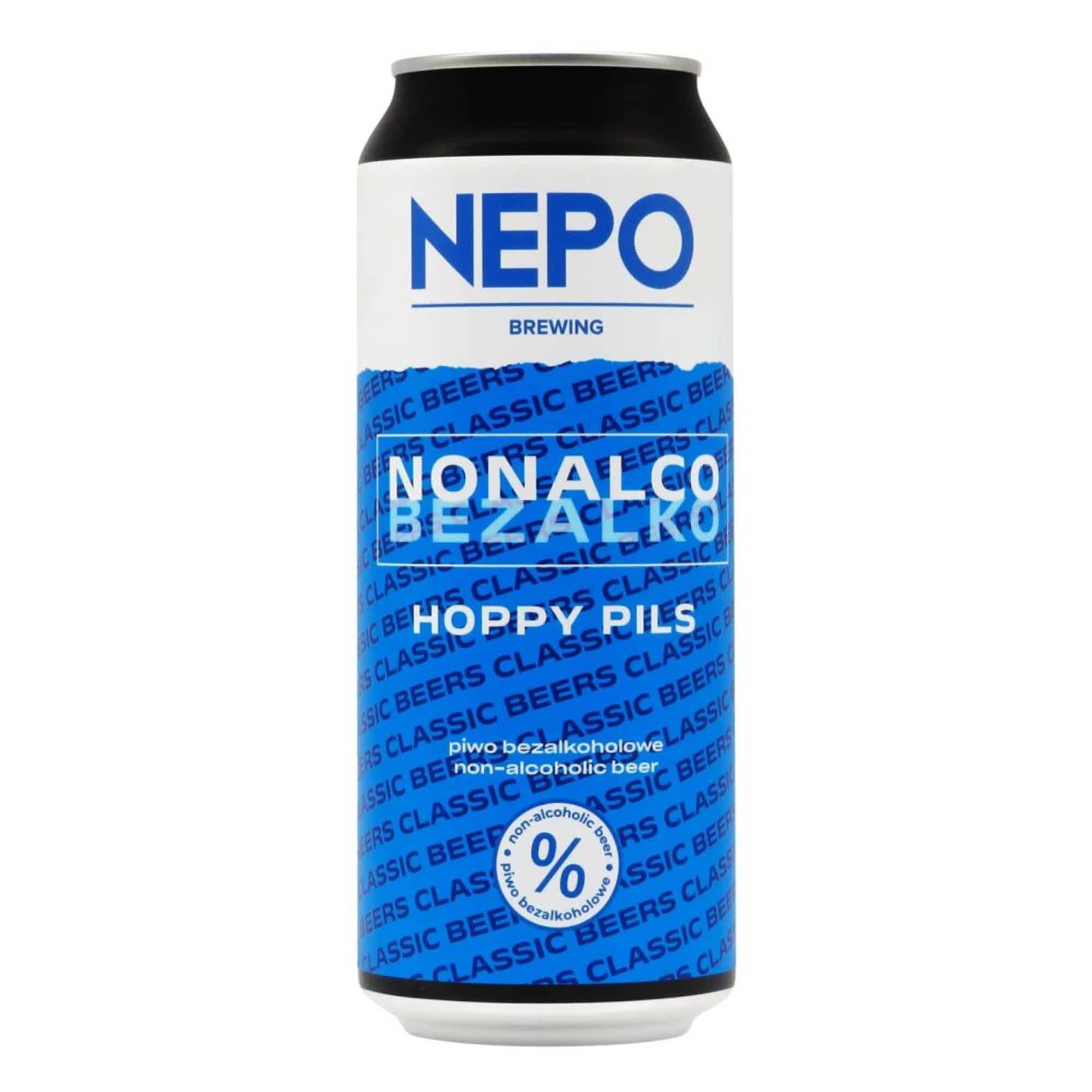 Nepomucen Nonalco Bezalko Hoppy Pils 0,5l 0.5% 0.5L, Beer