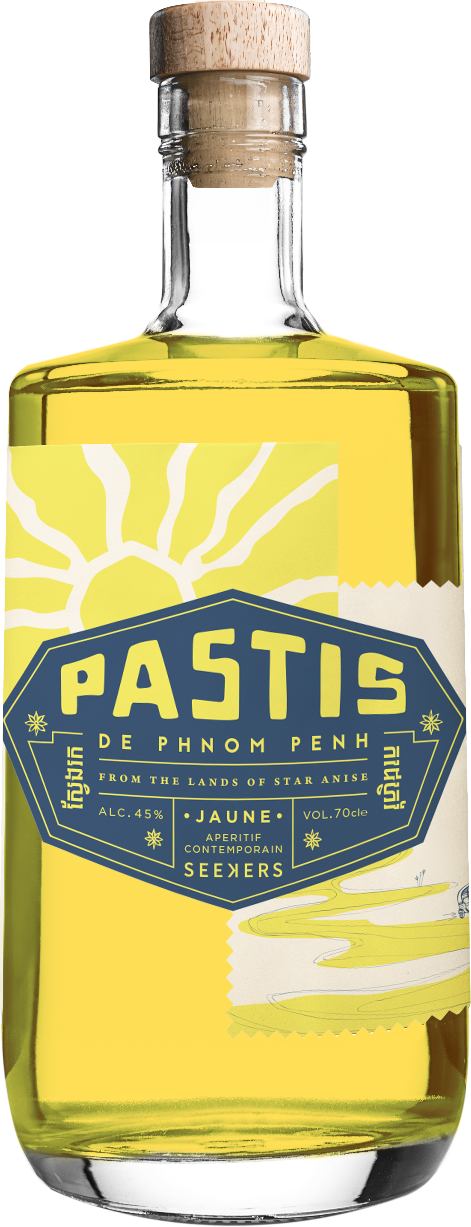 SEEKERS PASTIS DE PHNOM PENH - JAUNE 45.0% 0.7L, Spirits