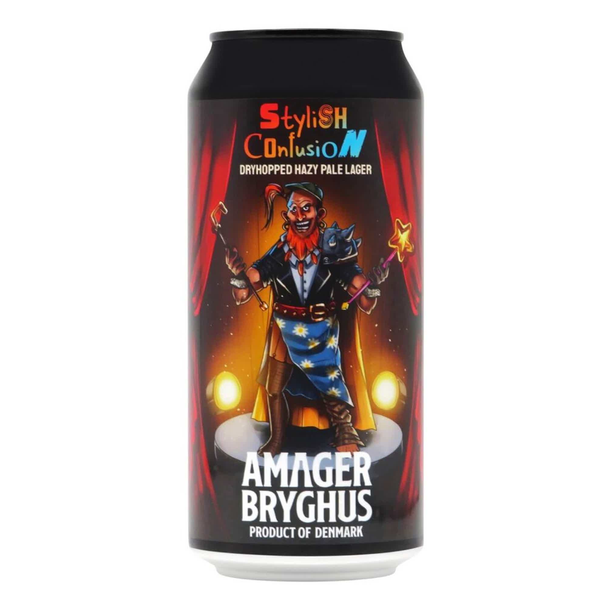 Amager Stylish Confusion Dryhopped Hazy Pale Lager 4.8% 0.44L, Beer